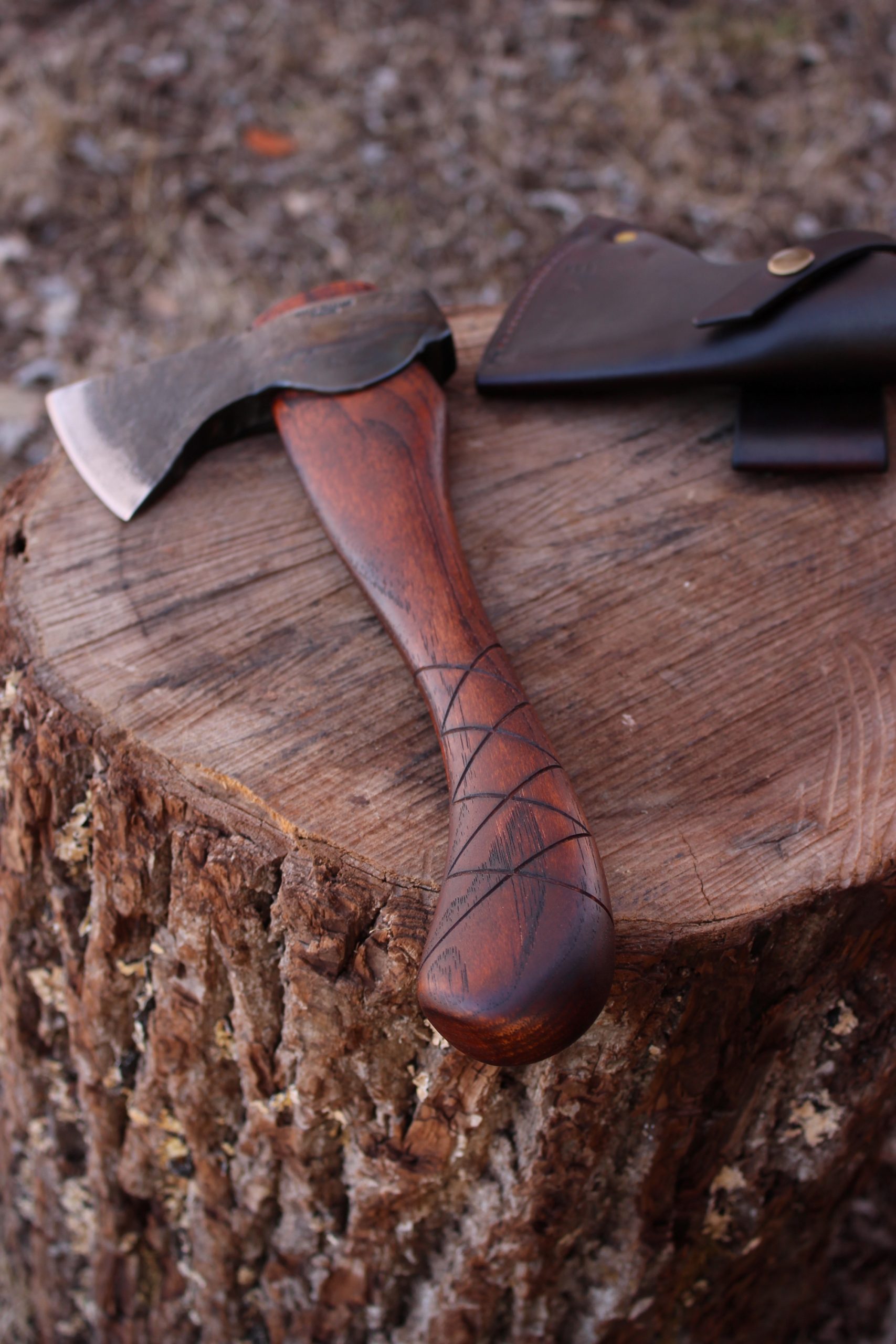 handmade, usa made, usa made axe, hatchet, chopping, wood chopping, outdoor, outdoorsman, survival, backwoodsman, hickory, axe made in america, axes made in the usa, ike bullington, wolf valley forge, valley forge, pack axe, back packing, camping, trail axe, hunting axe, trappers axe, camp axe, bush axe, belt axe, pack axe, leather shoulder rig, chopping axe, leather axe carrier, shoulder sling for axe, carpenter's axe, Wolf Valley Forge, Wolf Valley Forge axe release, Axe Wax, haversack, go back, man purse, man bag, canvas bag, reenactor, reenacting, Trekker Axe