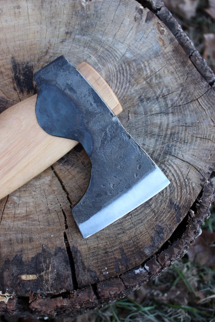 handmade, usa made, usa made axe, hatchet, chopping, wood chopping, outdoor, outdoorsman, survival, backwoodsman, hickory, axe made in america, axes made in the usa, ike bullington, wolf valley forge, valley forge, pack axe, back packing, camping, trail axe, hunting axe, trappers axe, camp axe, bush axe, belt axe, pack axe, leather shoulder rig, chopping axe, leather axe carrier, shoulder sling for axe, carpenter's axe, Wolf Valley Forge, Wolf Valley Forge axe release, Axe Wax, haversack, go back, man purse, man bag, canvas bag, reenactor, reenacting, The Trekker