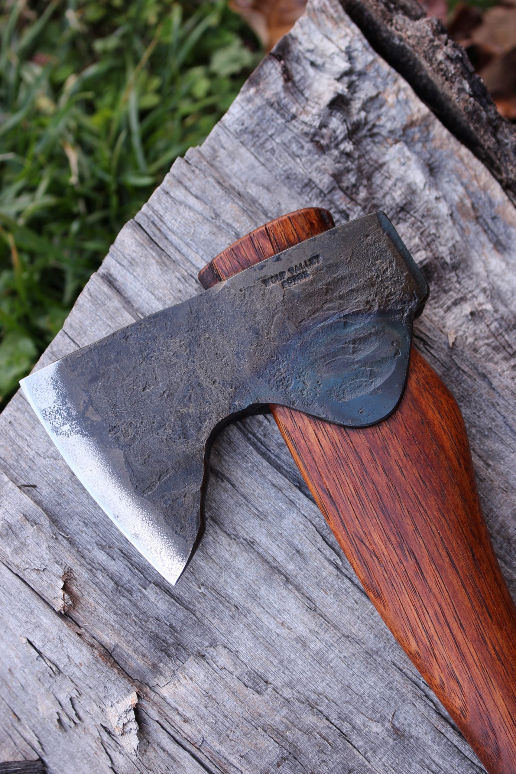 handmade, usa made, usa made axe, hatchet, chopping, wood chopping, outdoor, outdoorsman, survival, backwoodsman, hickory, axe made in america, axes made in the usa, ike bullington, wolf valley forge, valley forge, pack axe, back packing, camping, trail axe, hunting axe, trappers axe, camp axe, bush axe, belt axe, pack axe, leather shoulder rig, chopping axe, leather axe carrier, shoulder sling for axe, carpenter's axe, Wolf Valley Forge, Wolf Valley Forge axe release, Axe Wax, haversack, go back, man purse, man bag, canvas bag, reenactor, reenacting, Trekker Axe
