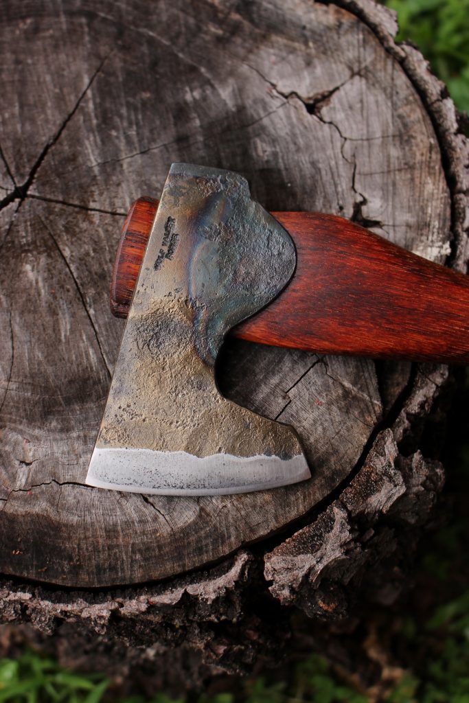 handmade, usa made, usa made axe, hatchet, chopping, wood chopping, outdoor, outdoorsman, survival, backwoodsman, hickory, axe made in america, axes made in the usa, ike bullington, wolf valley forge, valley forge, pack axe, back packing, camping, trail axe, hunting axe, trappers axe, camp axe, bush axe, belt axe, pack axe, leather shoulder rig, chopping axe, leather axe carrier, shoulder sling for axe, carpenter's axe, Wolf Valley Forge, Wolf Valley Forge axe release, Axe Wax, haversack, go back, man purse, man bag, canvas bag, reenactor, reenacting, Trekker Axe