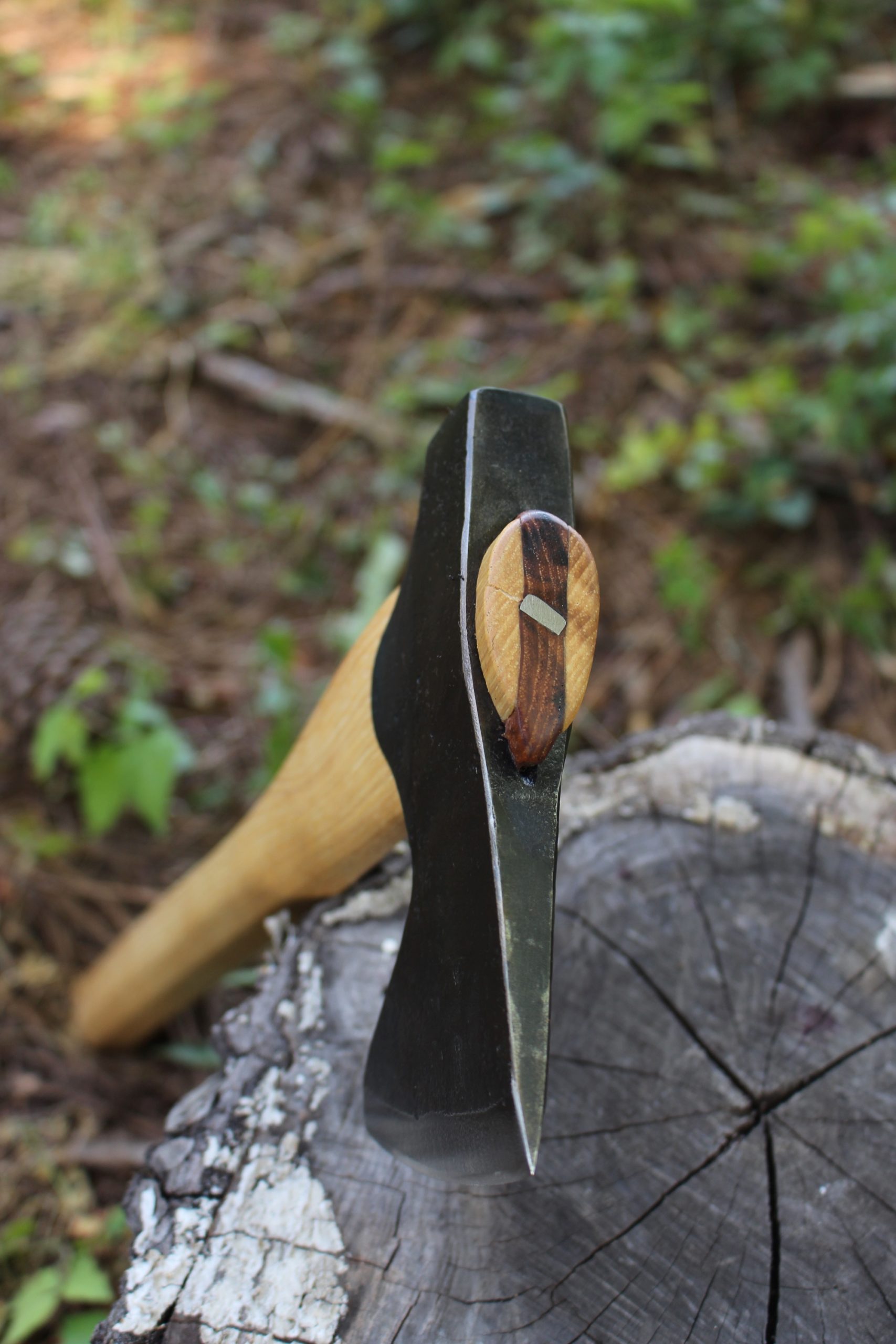 handmade, usa made, usa made axe, hatchet, chopping, wood chopping, outdoor, outdoorsman, survival, backwoodsman, hickory, axe made in america, axes made in the usa, ike bullington, wolf valley forge, valley forge, pack axe, back packing, camping, trail axe, hunting axe, trappers axe, camp axe, bush axe, belt axe, pack axe, leather shoulder rig, chopping axe, leather axe carrier, shoulder sling for axe, carpenter's axe, Wolf Valley Forge, Wolf Valley Forge axe release, Axe Wax, haversack, go back, man purse, man bag, canvas bag, reenactor, reenacting, The Trekker