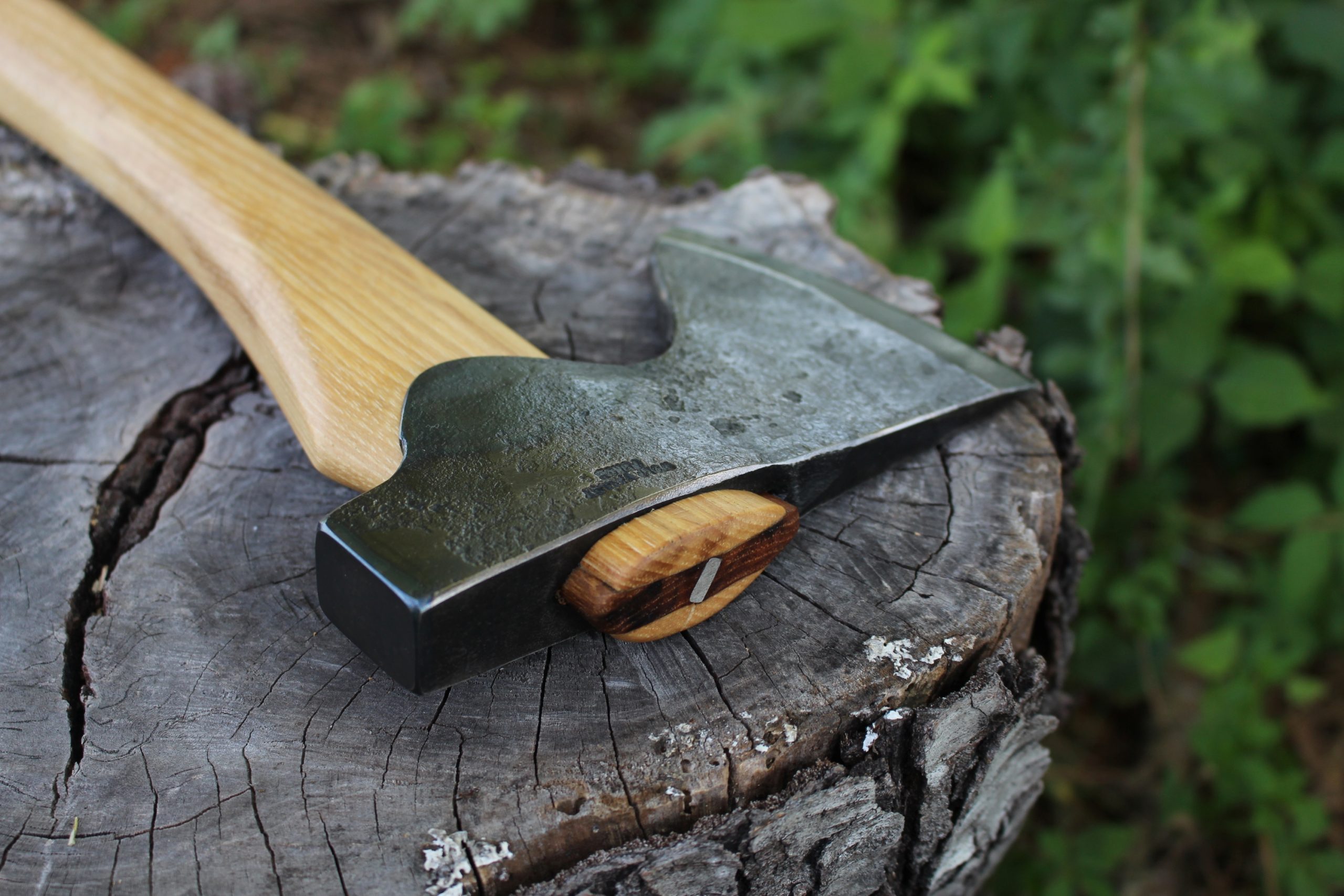 handmade, usa made, usa made axe, hatchet, chopping, wood chopping, outdoor, outdoorsman, survival, backwoodsman, hickory, axe made in america, axes made in the usa, ike bullington, wolf valley forge, valley forge, pack axe, back packing, camping, trail axe, hunting axe, trappers axe, camp axe, bush axe, belt axe, pack axe, leather shoulder rig, chopping axe, leather axe carrier, shoulder sling for axe, carpenter's axe, Wolf Valley Forge, Wolf Valley Forge axe release, Axe Wax, haversack, go back, man purse, man bag, canvas bag, reenactor, reenacting, The Trekker