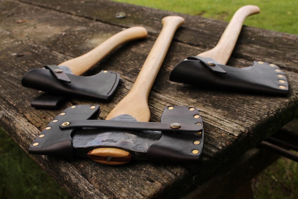 handmade, usa made, usa made axe, hatchet, chopping, wood chopping, outdoor, outdoorsman, survival, backwoodsman, hickory, axe made in america, axes made in the usa, ike bullington, wolf valley forge, valley forge, pack axe, back packing, camping, trail axe, hunting axe, trappers axe, camp axe, bush axe, belt axe, pack axe, leather shoulder rig, chopping axe, leather axe carrier, shoulder sling for axe, carpenter's axe, Wolf Valley Forge, Wolf Valley Forge axe release, Axe Wax, haversack, go back, man purse, man bag, canvas bag, reenactor, reenacting, Trekker Axe