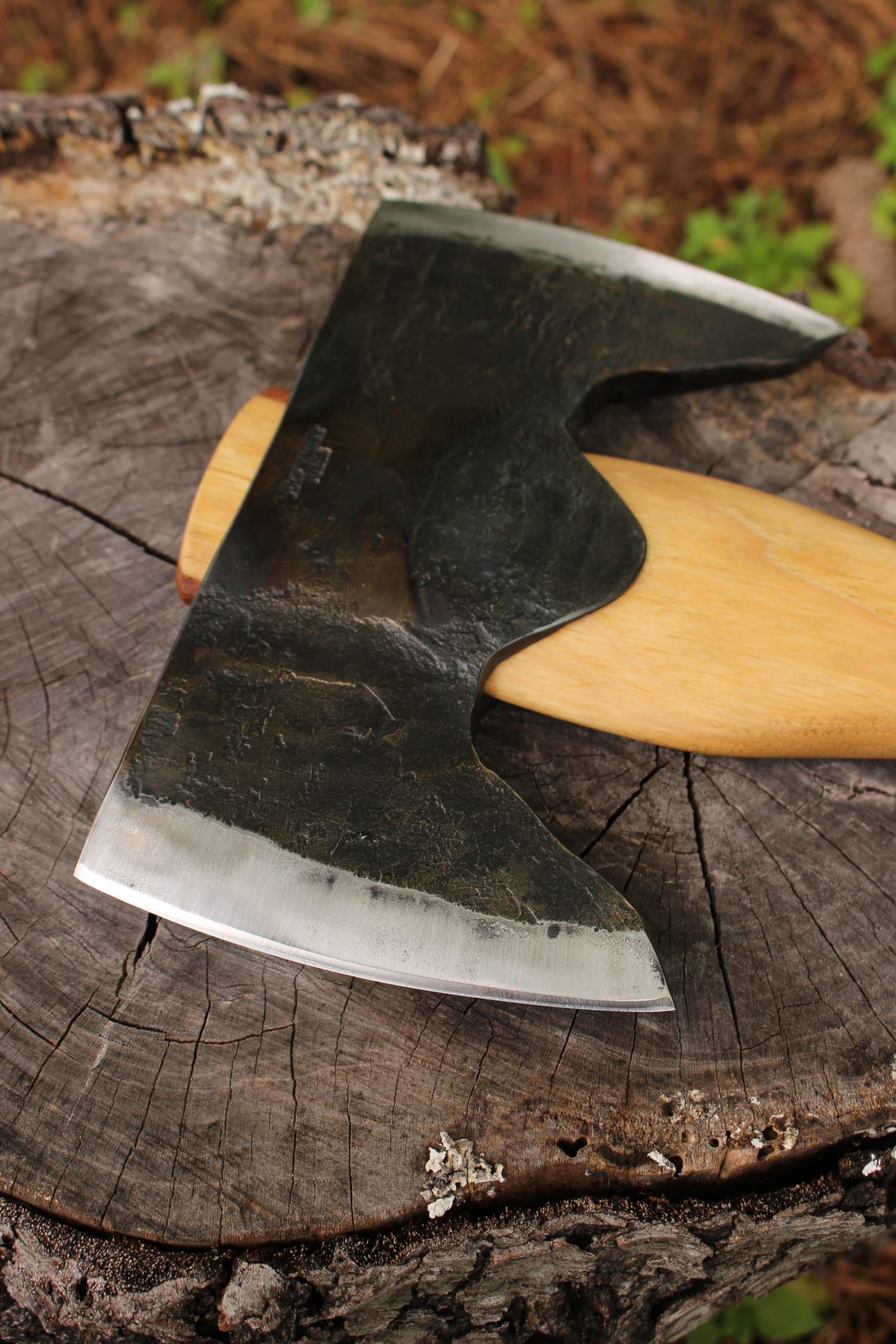 handmade, usa made, usa made axe, hatchet, chopping, wood chopping, outdoor, outdoorsman, survival, backwoodsman, hickory, axe made in america, axes made in the usa, ike bullington, wolf valley forge, valley forge, pack axe, back packing, camping, trail axe, hunting axe, trappers axe, camp axe, bush axe, belt axe, pack axe, leather shoulder rig, chopping axe, leather axe carrier, shoulder sling for axe, carpenter's axe, Wolf Valley Forge, Wolf Valley Forge axe release, Axe Wax, haversack, go back, man purse, man bag, canvas bag, reenactor, reenacting, Trekker Axe