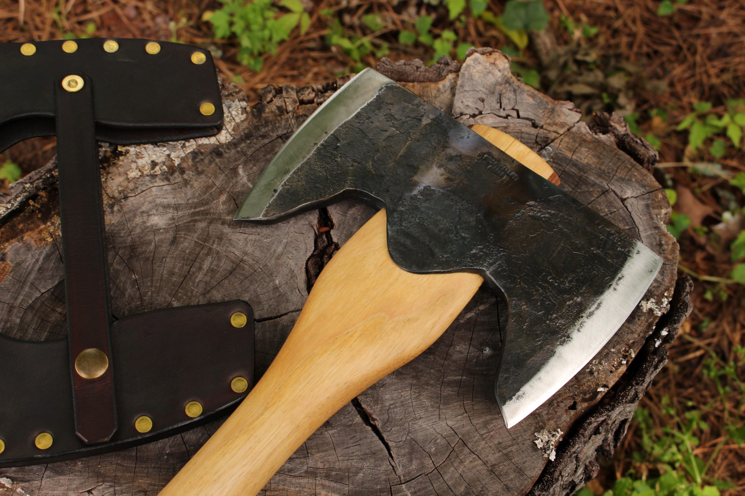 handmade, usa made, usa made axe, hatchet, chopping, wood chopping, outdoor, outdoorsman, survival, backwoodsman, hickory, axe made in america, axes made in the usa, ike bullington, wolf valley forge, valley forge, pack axe, back packing, camping, trail axe, hunting axe, trappers axe, camp axe, bush axe, belt axe, pack axe, leather shoulder rig, chopping axe, leather axe carrier, shoulder sling for axe, carpenter's axe, Wolf Valley Forge, Wolf Valley Forge axe release, Axe Wax, haversack, go back, man purse, man bag, canvas bag, reenactor, reenacting, Trekker Axe