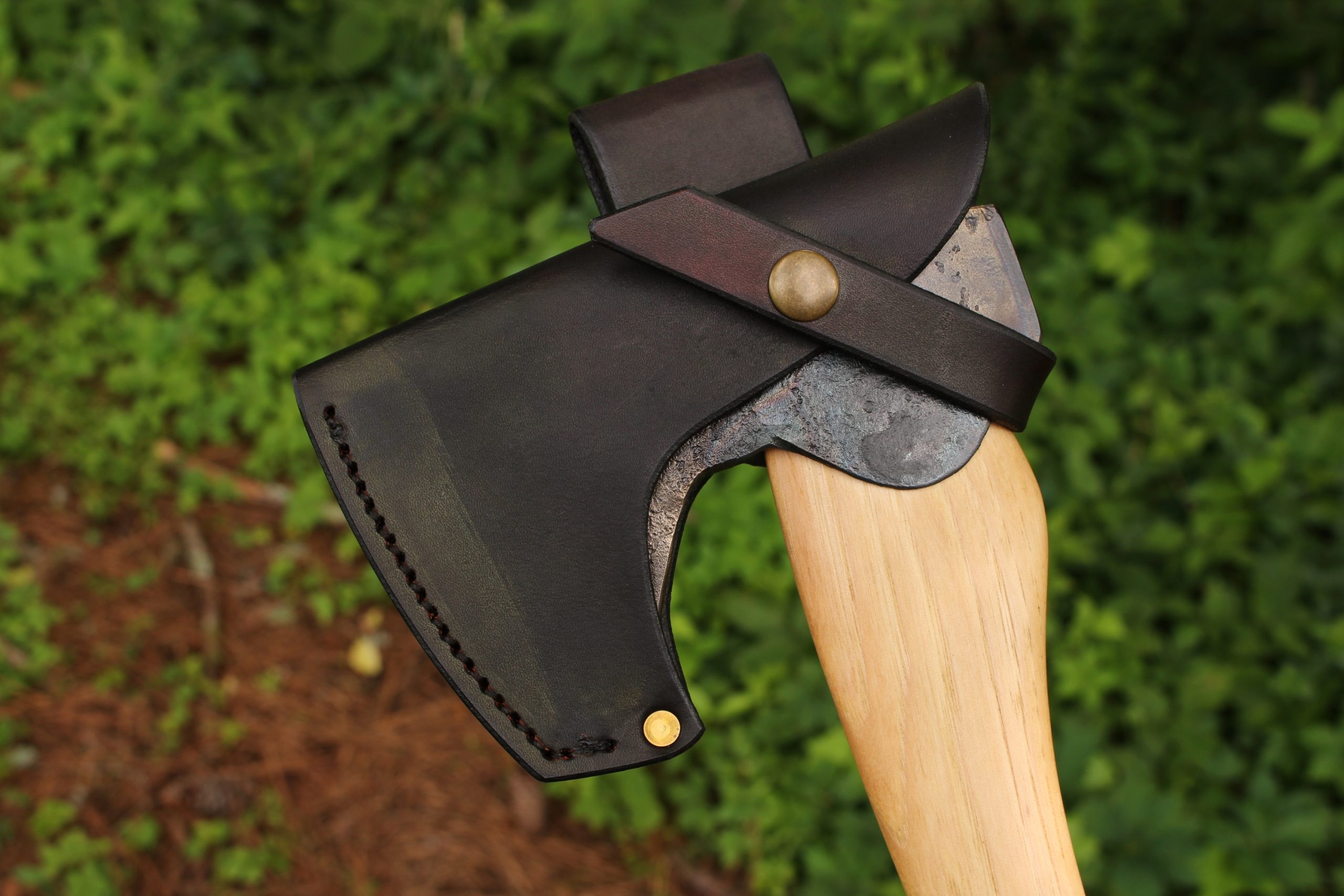 handmade, usa made, usa made axe, hatchet, chopping, wood chopping, outdoor, outdoorsman, survival, backwoodsman, hickory, axe made in america, axes made in the usa, ike bullington, wolf valley forge, valley forge, pack axe, back packing, camping, trail axe, hunting axe, trappers axe, camp axe, bush axe, belt axe, pack axe, leather shoulder rig, chopping axe, leather axe carrier, shoulder sling for axe, carpenter's axe, Wolf Valley Forge, Wolf Valley Forge axe release, Axe Wax, haversack, go back, man purse, man bag, canvas bag, reenactor, reenacting, Trekker Axe