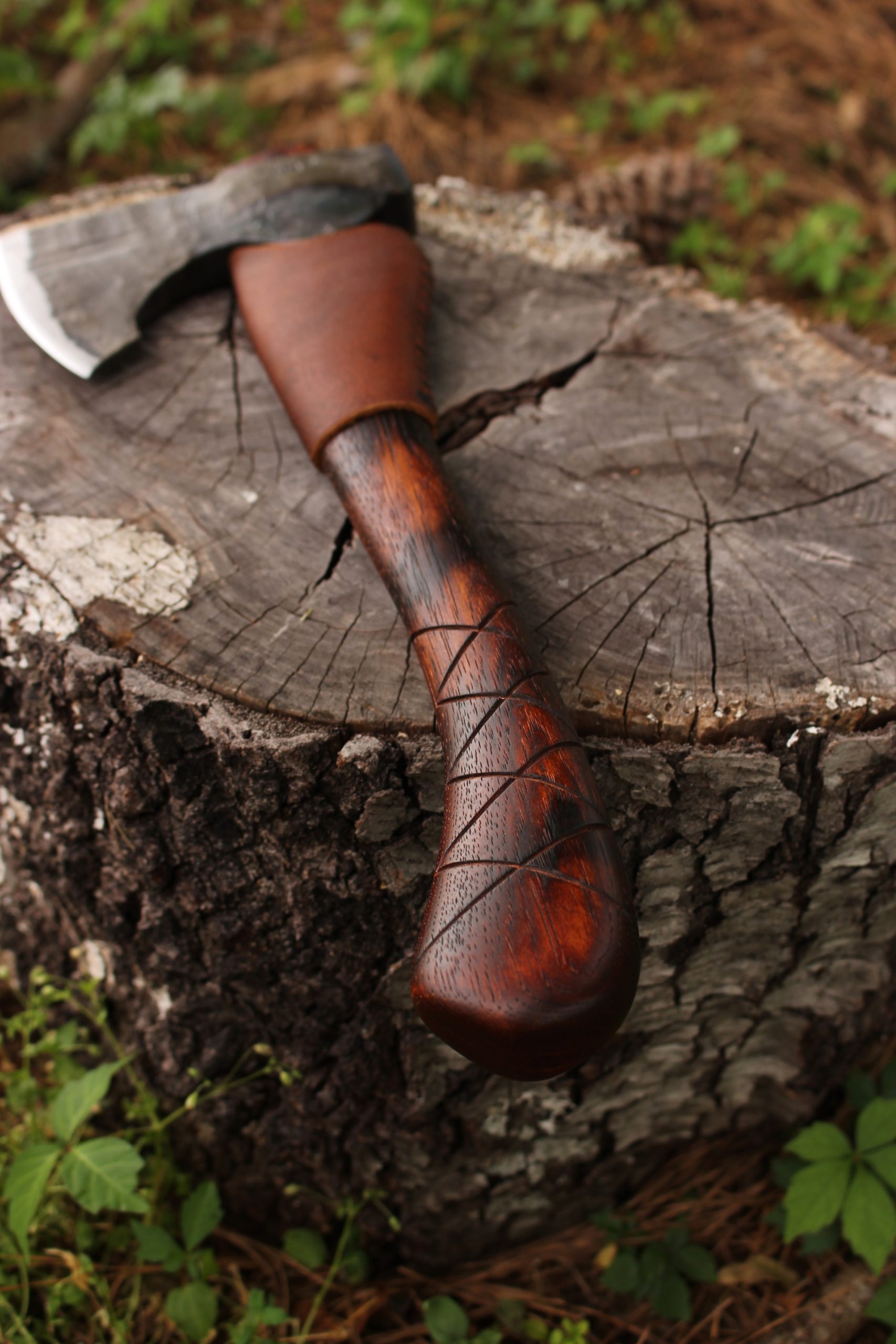 handmade, usa made, usa made axe, hatchet, chopping, wood chopping, outdoor, outdoorsman, survival, backwoodsman, hickory, axe made in america, axes made in the usa, ike bullington, wolf valley forge, valley forge, pack axe, back packing, camping, trail axe, hunting axe, trappers axe, camp axe, bush axe, belt axe, pack axe, leather shoulder rig, chopping axe, leather axe carrier, shoulder sling for axe, carpenter's axe, Wolf Valley Forge, Wolf Valley Forge axe release, Axe Wax, haversack, go back, man purse, man bag, canvas bag, reenactor, reenacting, The Trekker