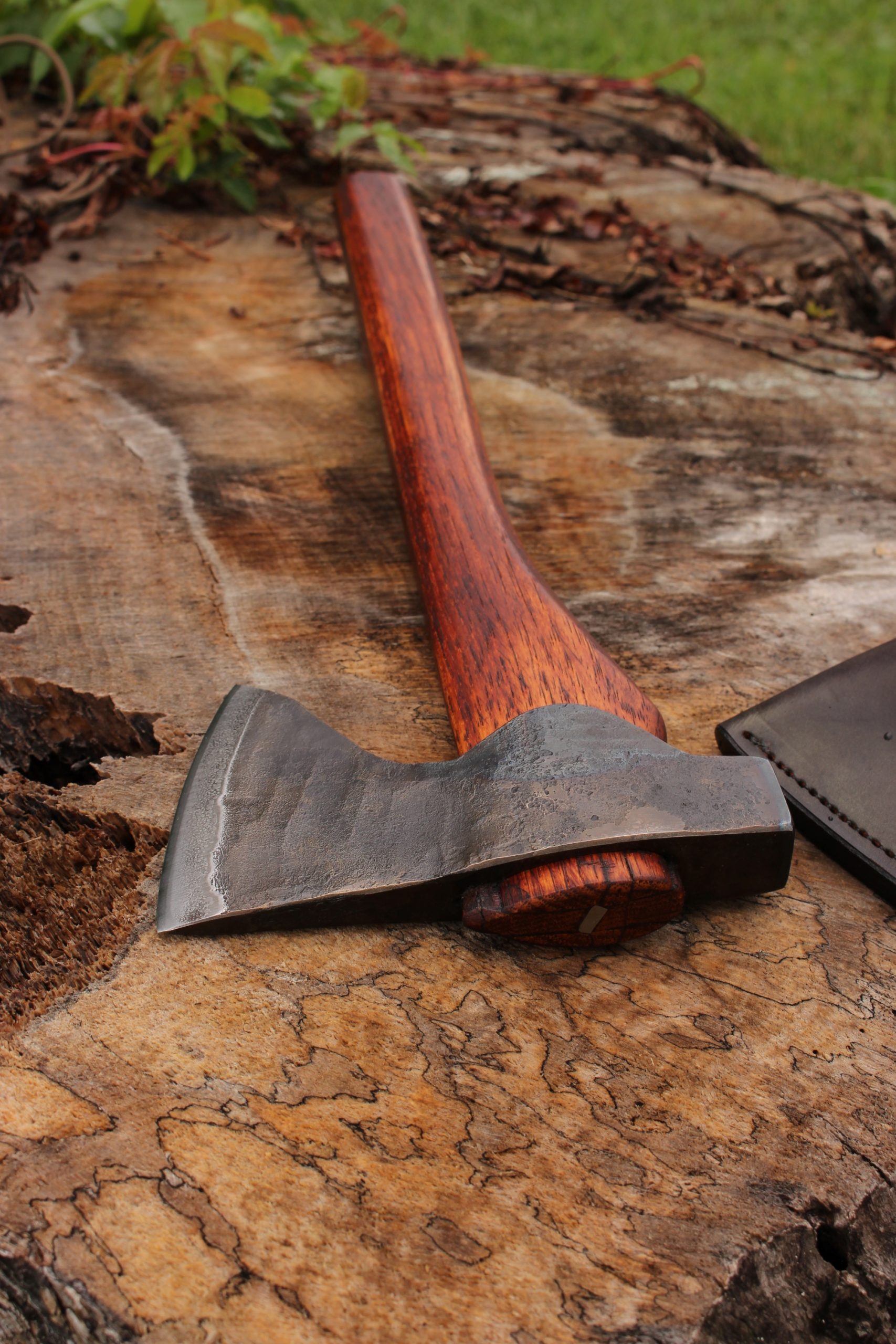 handmade, usa made, usa made axe, hatchet, chopping, wood chopping, outdoor, outdoorsman, survival, backwoodsman, hickory, axe made in america, axes made in the usa, ike bullington, wolf valley forge, valley forge, pack axe, back packing, camping, trail axe, hunting axe, trappers axe, camp axe, bush axe, belt axe, pack axe, leather shoulder rig, chopping axe, leather axe carrier, shoulder sling for axe, carpenter's axe, Wolf Valley Forge, Wolf Valley Forge axe release, Axe Wax, haversack, go back, man purse, man bag, canvas bag, reenactor, reenacting, The Trekker