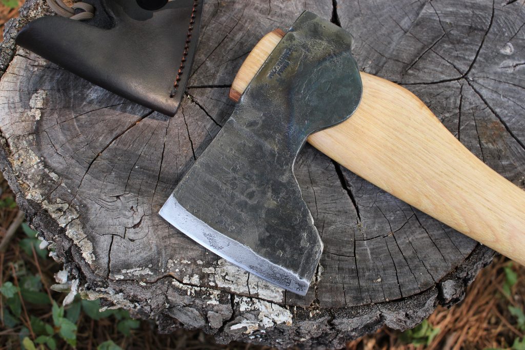 handmade, usa made, usa made axe, hatchet, chopping, wood chopping, outdoor, outdoorsman, survival, backwoodsman, hickory, axe made in america, axes made in the usa, ike bullington, isaac bullington, wolf valley forge, valley forge, pack axe, back packing, camping, trail axe, hunting axe, trappers axe, camp axe, bush axe, belt axe, pack axe, leather shoulder rig, chopping axe, leather axe carrier, shoulder sling for axe, carpenter's axe, Wolf Valley Forge, Wolf Valley Forge axe release, Axe Wax, haversack, go back, man purse, man bag, canvas bag, reenactor, reenacting