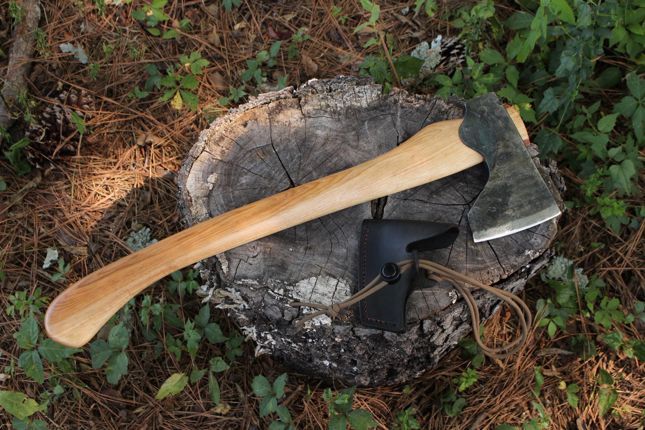 handmade, usa made, usa made axe, hatchet, chopping, wood chopping, outdoor, outdoorsman, survival, backwoodsman, hickory, axe made in america, axes made in the usa, ike bullington, wolf valley forge, valley forge, pack axe, back packing, camping, trail axe, hunting axe, trappers axe, camp axe, bush axe, belt axe, pack axe, leather shoulder rig, chopping axe, leather axe carrier, shoulder sling for axe, carpenter's axe, Wolf Valley Forge, Wolf Valley Forge axe release, Axe Wax, haversack, go back, man purse, man bag, canvas bag, reenactor, reenacting, The Trekker