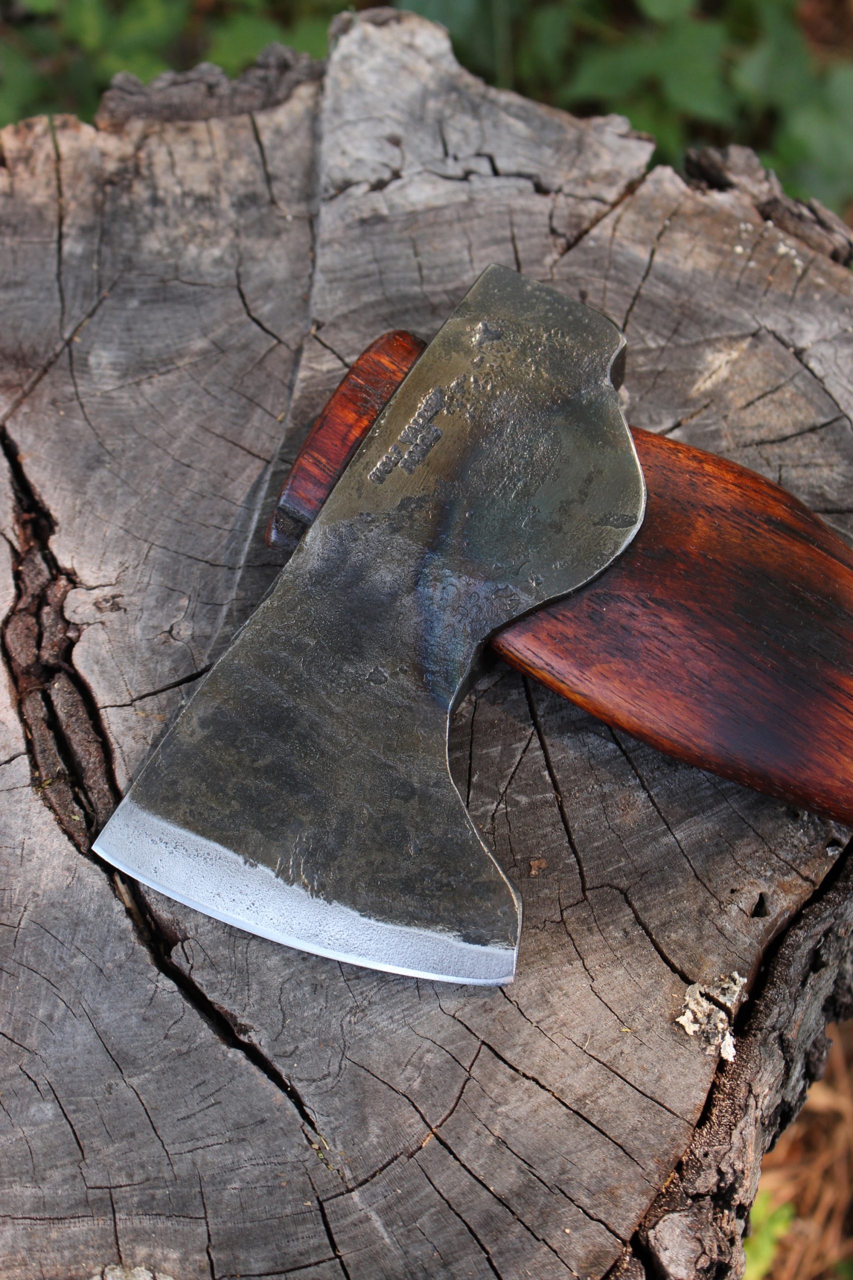 handmade, usa made, usa made axe, hatchet, chopping, wood chopping, outdoor, outdoorsman, survival, backwoodsman, hickory, axe made in america, axes made in the usa, ike bullington, wolf valley forge, valley forge, pack axe, back packing, camping, trail axe, hunting axe, trappers axe, camp axe, bush axe, belt axe, pack axe, leather shoulder rig, chopping axe, leather axe carrier, shoulder sling for axe, carpenter's axe, Wolf Valley Forge, Wolf Valley Forge axe release, Axe Wax, haversack, go back, man purse, man bag, canvas bag, reenactor, reenacting, The Trekker