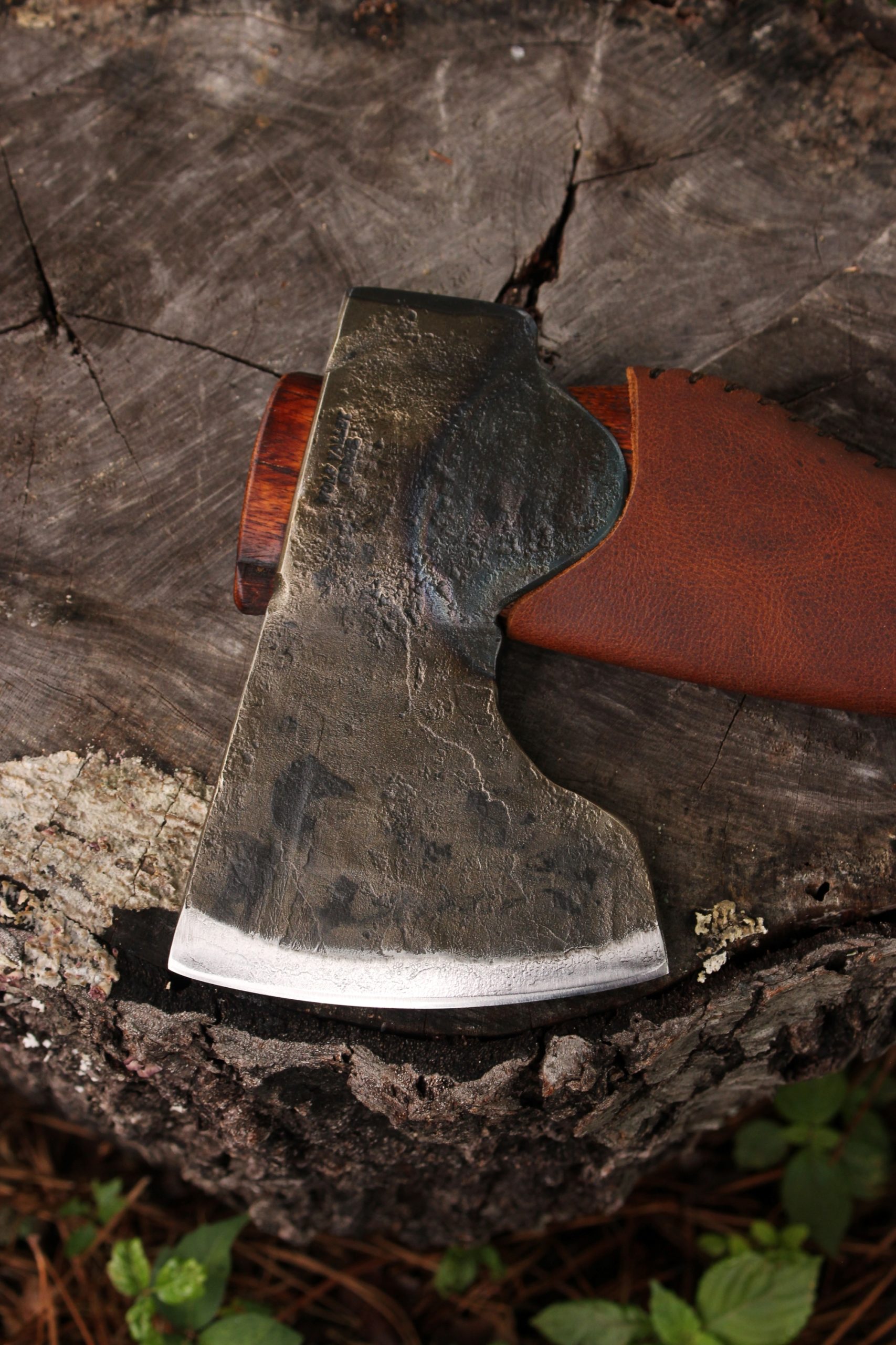 handmade, usa made, usa made axe, hatchet, chopping, wood chopping, outdoor, outdoorsman, survival, backwoodsman, hickory, axe made in america, axes made in the usa, ike bullington, wolf valley forge, valley forge, pack axe, back packing, camping, trail axe, hunting axe, trappers axe, camp axe, bush axe, belt axe, pack axe, leather shoulder rig, chopping axe, leather axe carrier, shoulder sling for axe, carpenter's axe, Wolf Valley Forge, Wolf Valley Forge axe release, Axe Wax, haversack, go back, man purse, man bag, canvas bag, reenactor, reenacting, The Trekker