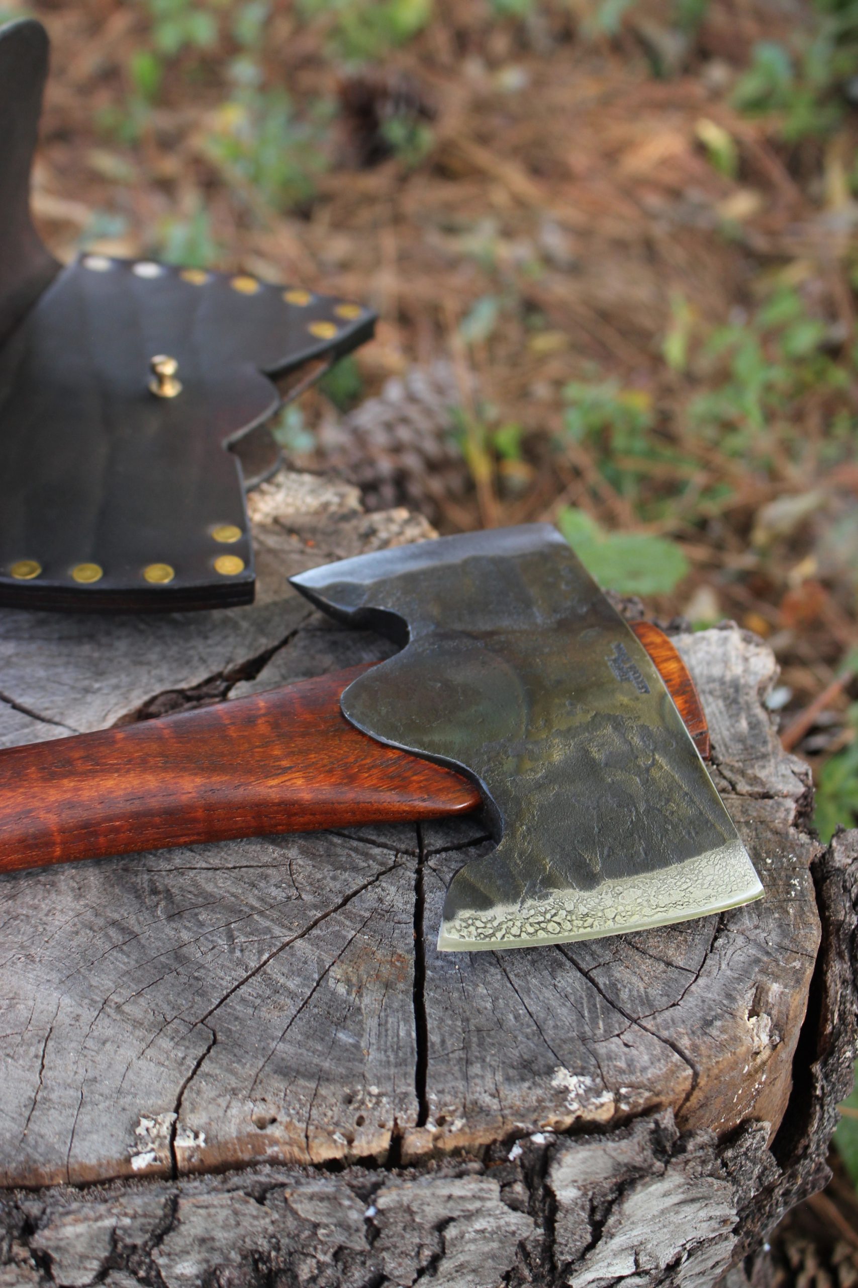 handmade, usa made, usa made axe, hatchet, chopping, wood chopping, outdoor, outdoorsman, survival, backwoodsman, hickory, axe made in america, axes made in the usa, ike bullington, wolf valley forge, valley forge, pack axe, back packing, camping, trail axe, hunting axe, trappers axe, camp axe, bush axe, belt axe, pack axe, leather shoulder rig, chopping axe, leather axe carrier, shoulder sling for axe, carpenter's axe, Wolf Valley Forge, Wolf Valley Forge axe release, Axe Wax, haversack, go back, man purse, man bag, canvas bag, reenactor, reenacting, The Trekker