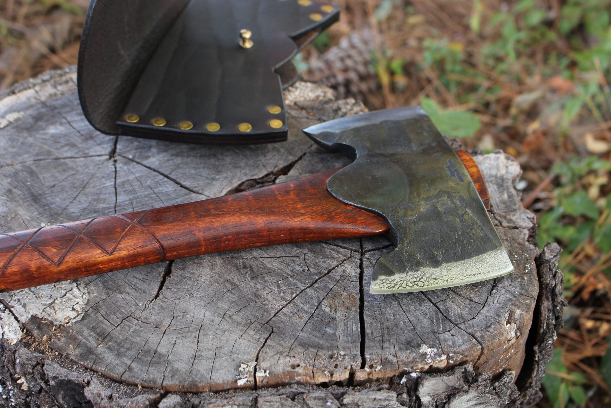 handmade, usa made, usa made axe, hatchet, chopping, wood chopping, outdoor, outdoorsman, survival, backwoodsman, hickory, axe made in america, axes made in the usa, ike bullington, wolf valley forge, valley forge, pack axe, back packing, camping, trail axe, hunting axe, trappers axe, camp axe, bush axe, belt axe, pack axe, leather shoulder rig, chopping axe, leather axe carrier, shoulder sling for axe, carpenter's axe, Wolf Valley Forge, Wolf Valley Forge axe release, Axe Wax, haversack, go back, man purse, man bag, canvas bag, reenactor, reenacting, The Trekker