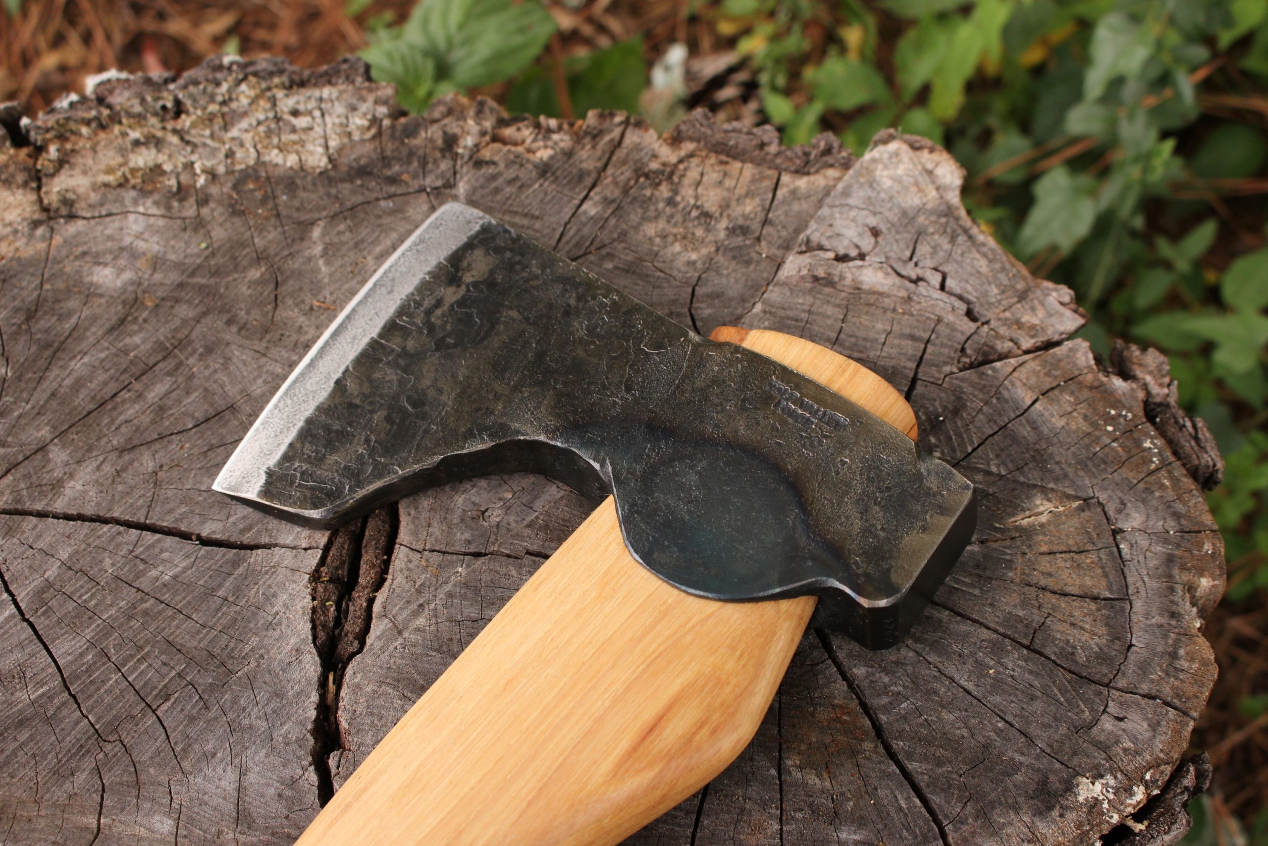 handmade, usa made, usa made axe, hatchet, chopping, wood chopping, outdoor, outdoorsman, survival, backwoodsman, hickory, axe made in amera, axes made in the usa, ike bullington, wolf valley forge, valley forge, pack axe, back packing, camping, trail axe, hunting axe, trappers axe, camp axe, bush axe, belt axe, pack axe, leather shoulder rig, chopping axe, leather axe carrier, shoulder sling for axe, Carpenter's Axe, New Wolf Valley Forge Axe Release, WVF