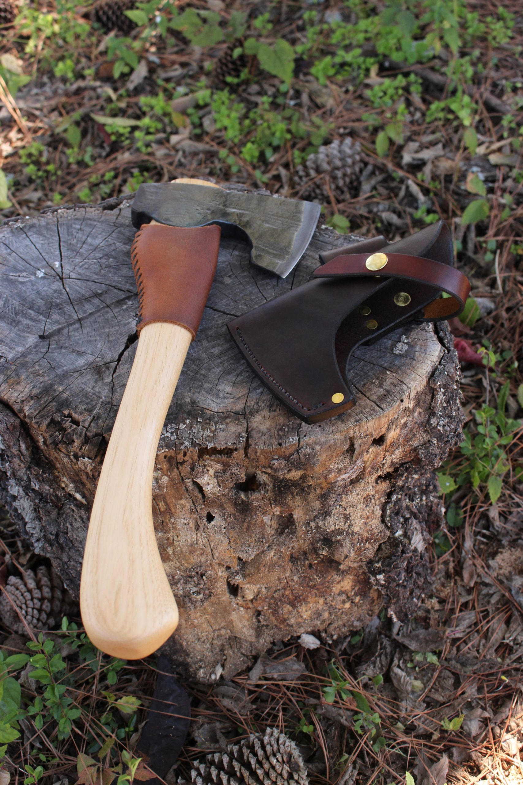 handmade, usa made, usa made axe, hatchet, chopping, wood chopping, outdoor, outdoorsman, survival, backwoodsman, hickory, axe made in america, axes made in the usa, ike bullington, wolf valley forge, valley forge, pack axe, back packing, camping, trail axe, hunting axe, trappers axe, camp axe, bush axe, belt axe, pack axe, leather shoulder rig, chopping axe, leather axe carrier, shoulder sling for axe, carpenter's axe, Wolf Valley Forge, Wolf Valley Forge axe release, Axe Wax, haversack, go back, man purse, man bag, canvas bag, reenactor, reenacting, Trekker Axe, Axe Life