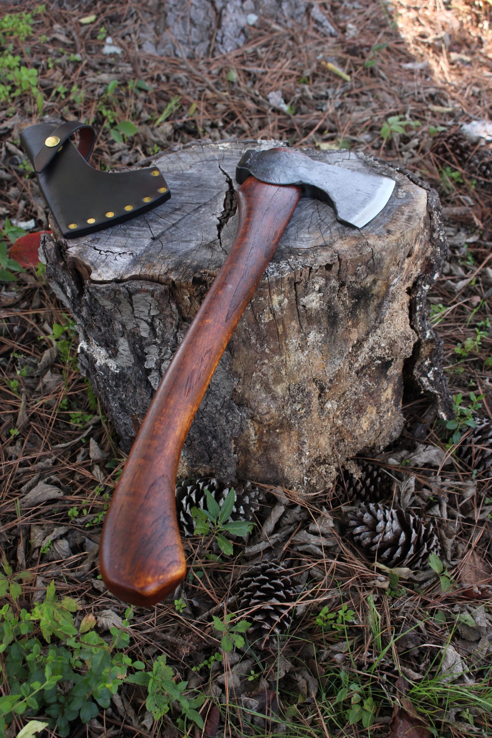 handmade, usa made, usa made axe, hatchet, chopping, wood chopping, outdoor, outdoorsman, survival, backwoodsman, hickory, axe made in america, axes made in the usa, ike bullington, wolf valley forge, valley forge, pack axe, back packing, camping, trail axe, hunting axe, trappers axe, camp axe, bush axe, belt axe, pack axe, leather shoulder rig, chopping axe, leather axe carrier, shoulder sling for axe, carpenter's axe, Wolf Valley Forge, Wolf Valley Forge axe release, Axe Wax, haversack, go back, man purse, man bag, canvas bag, reenactor, reenacting, Trekker Axe