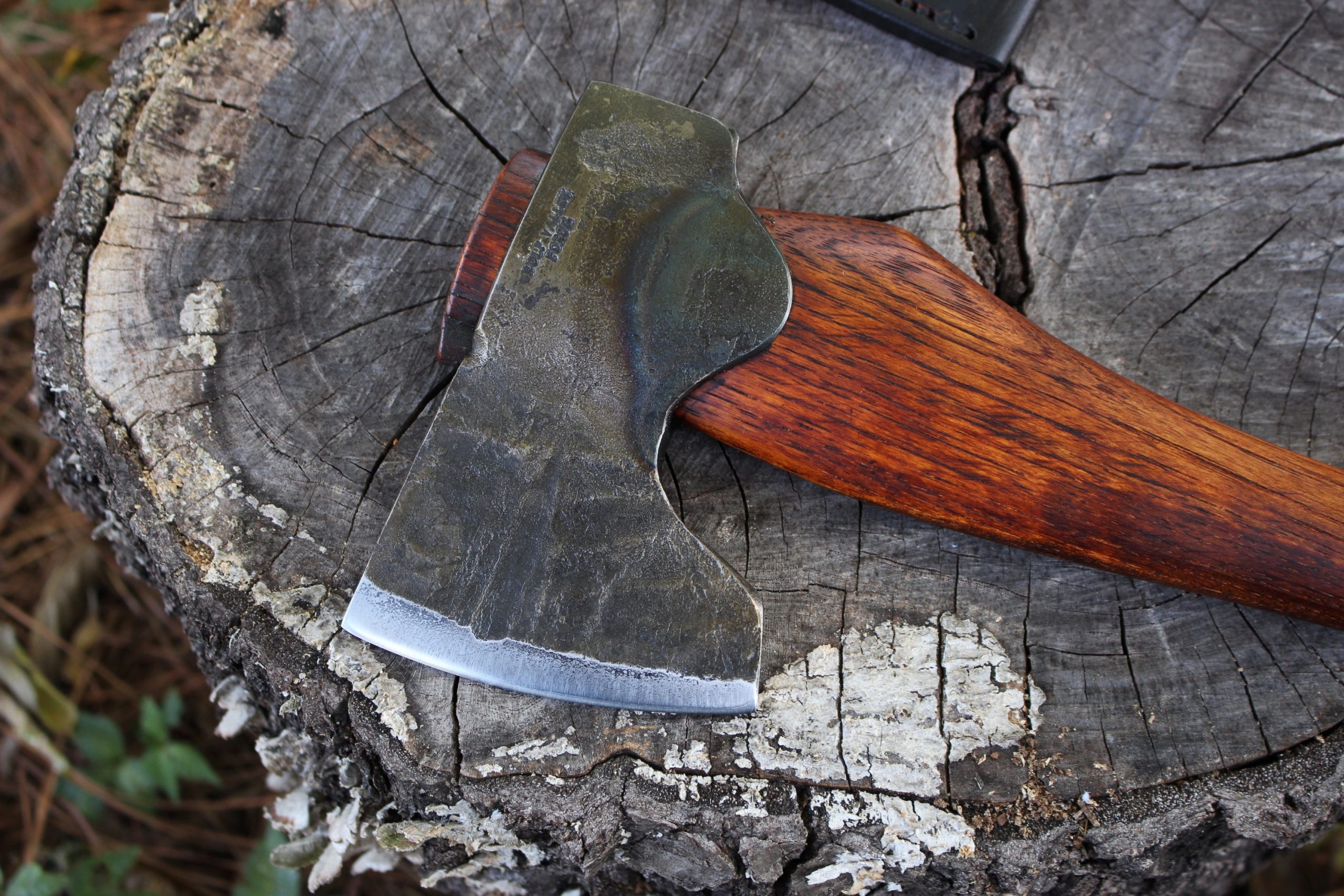 handmade, usa made, usa made axe, hatchet, chopping, wood chopping, outdoor, outdoorsman, survival, backwoodsman, hickory, axe made in america, axes made in the usa, ike bullington, wolf valley forge, valley forge, pack axe, back packing, camping, trail axe, hunting axe, trappers axe, camp axe, bush axe, belt axe, pack axe, leather shoulder rig, chopping axe, leather axe carrier, shoulder sling for axe, carpenter's axe, Wolf Valley Forge, Wolf Valley Forge axe release, Axe Wax, haversack, go back, man purse, man bag, canvas bag, reenactor, reenacting, Trekker Axe