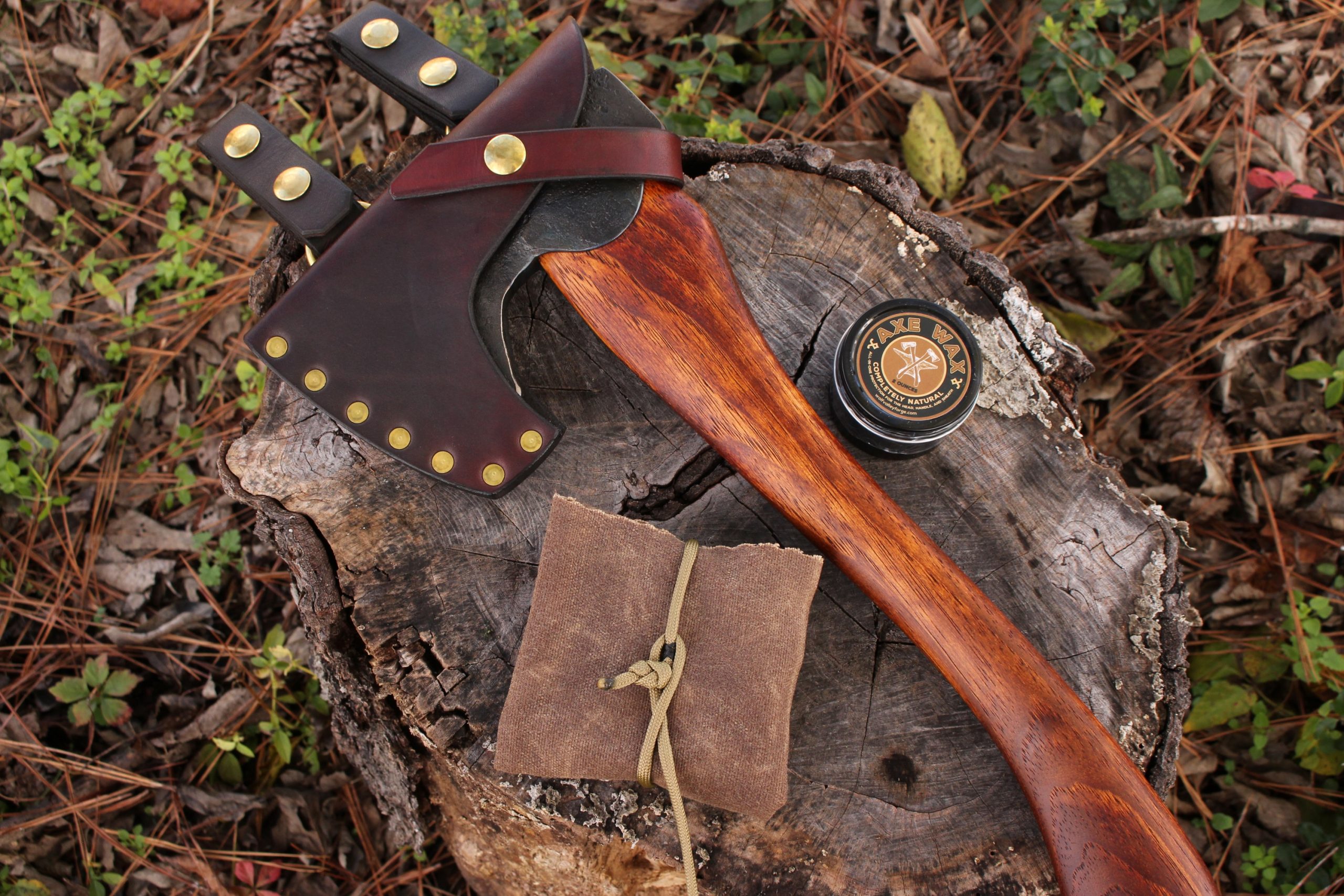 handmade, usa made, usa made axe, hatchet, chopping, wood chopping, outdoor, outdoorsman, survival, backwoodsman, hickory, axe made in america, axes made in the usa, ike bullington, wolf valley forge, valley forge, pack axe, back packing, camping, trail axe, hunting axe, trappers axe, camp axe, bush axe, belt axe, pack axe, leather shoulder rig, chopping axe, leather axe carrier, shoulder sling for axe, carpenter's axe, Wolf Valley Forge, Wolf Valley Forge axe release, Axe Wax, haversack, go back, man purse, man bag, canvas bag, reenactor, reenacting, Trekker Axe, Axe Life