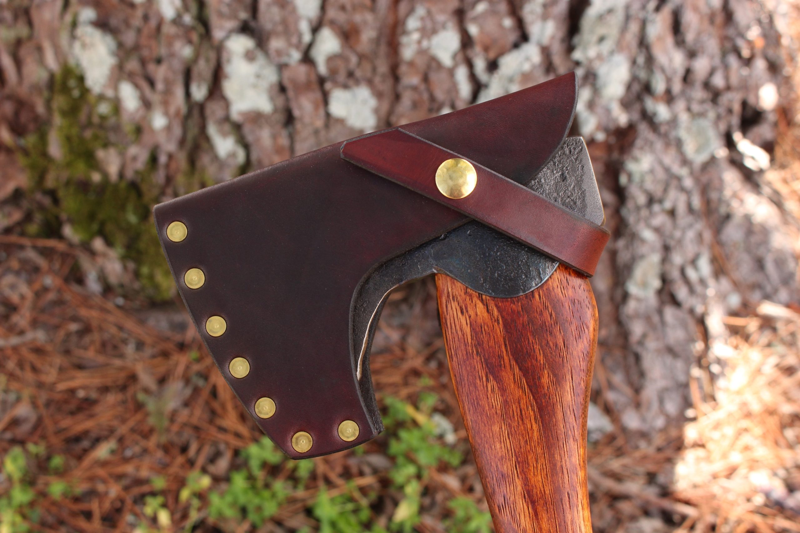 handmade, usa made, usa made axe, hatchet, chopping, wood chopping, outdoor, outdoorsman, survival, backwoodsman, hickory, axe made in america, axes made in the usa, ike bullington, wolf valley forge, valley forge, pack axe, back packing, camping, trail axe, hunting axe, trappers axe, camp axe, bush axe, belt axe, pack axe, leather shoulder rig, chopping axe, leather axe carrier, shoulder sling for axe, carpenter's axe, Wolf Valley Forge, Wolf Valley Forge axe release, Axe Wax, haversack, go back, man purse, man bag, canvas bag, reenactor, reenacting, Trekker Axe, Axe Life