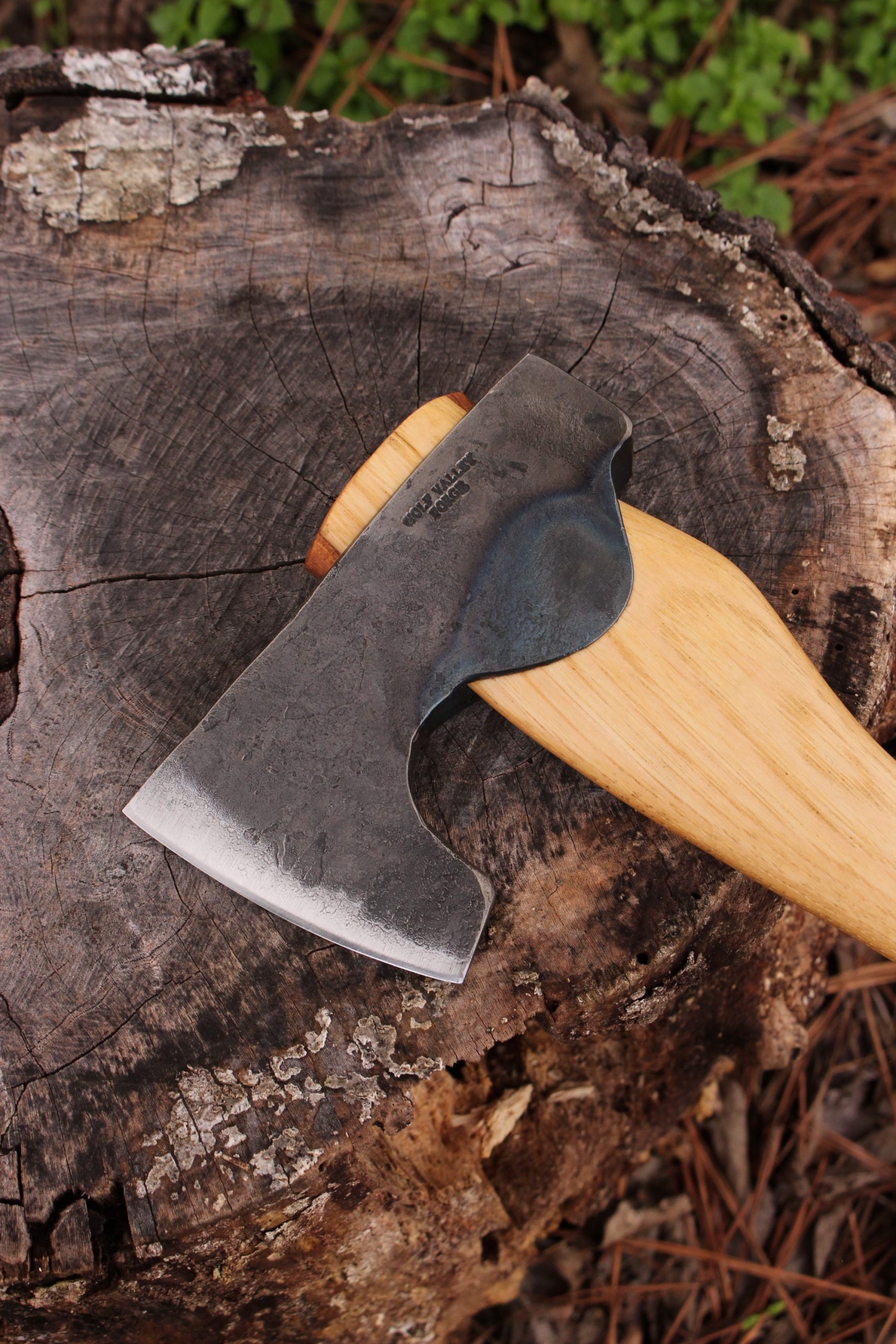 handmade, usa made, usa made axe, hatchet, chopping, wood chopping, outdoor, outdoorsman, survival, backwoodsman, hickory, axe made in america, axes made in the usa, ike bullington, wolf valley forge, valley forge, pack axe, back packing, camping, trail axe, hunting axe, trappers axe, camp axe, bush axe, belt axe, pack axe, leather shoulder rig, chopping axe, leather axe carrier, shoulder sling for axe, carpenter's axe, Wolf Valley Forge, Wolf Valley Forge axe release, Axe Wax, haversack, go bag, man purse, man bag, canvas bag, reenactor, reenacting, Trekker Axe, Axe Life