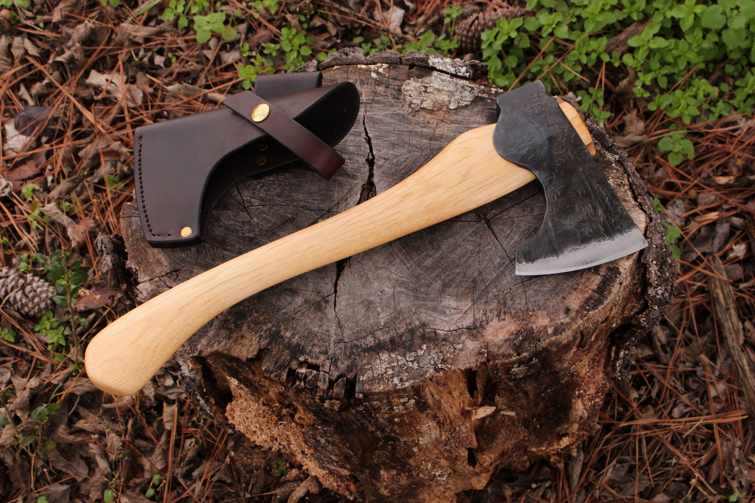 handmade, usa made, usa made axe, hatchet, chopping, wood chopping, outdoor, outdoorsman, survival, backwoodsman, hickory, axe made in america, axes made in the usa, ike bullington, wolf valley forge, valley forge, pack axe, back packing, camping, trail axe, hunting axe, trappers axe, camp axe, bush axe, belt axe, pack axe, leather shoulder rig, chopping axe, leather axe carrier, shoulder sling for axe, carpenter's axe, Wolf Valley Forge, Wolf Valley Forge axe release, Axe Wax, haversack, go bag, man purse, man bag, canvas bag, reenactor, reenacting, Trekker Axe, Axe Life