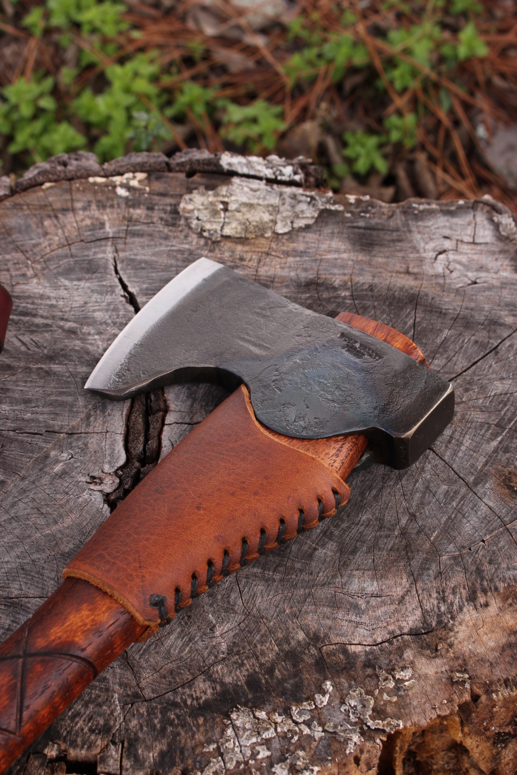 handmade, usa made, usa made axe, hatchet, chopping, wood chopping, outdoor, outdoorsman, survival, backwoodsman, hickory, axe made in america, axes made in the usa, ike bullington, wolf valley forge, valley forge, pack axe, back packing, camping, trail axe, hunting axe, trappers axe, camp axe, bush axe, belt axe, pack axe, leather shoulder rig, chopping axe, leather axe carrier, shoulder sling for axe, carpenter's axe, Wolf Valley Forge, Wolf Valley Forge axe release, Axe Wax, haversack, go back, man purse, man bag, canvas bag, reenactor, reenacting, Trekker Axe, Axe Life