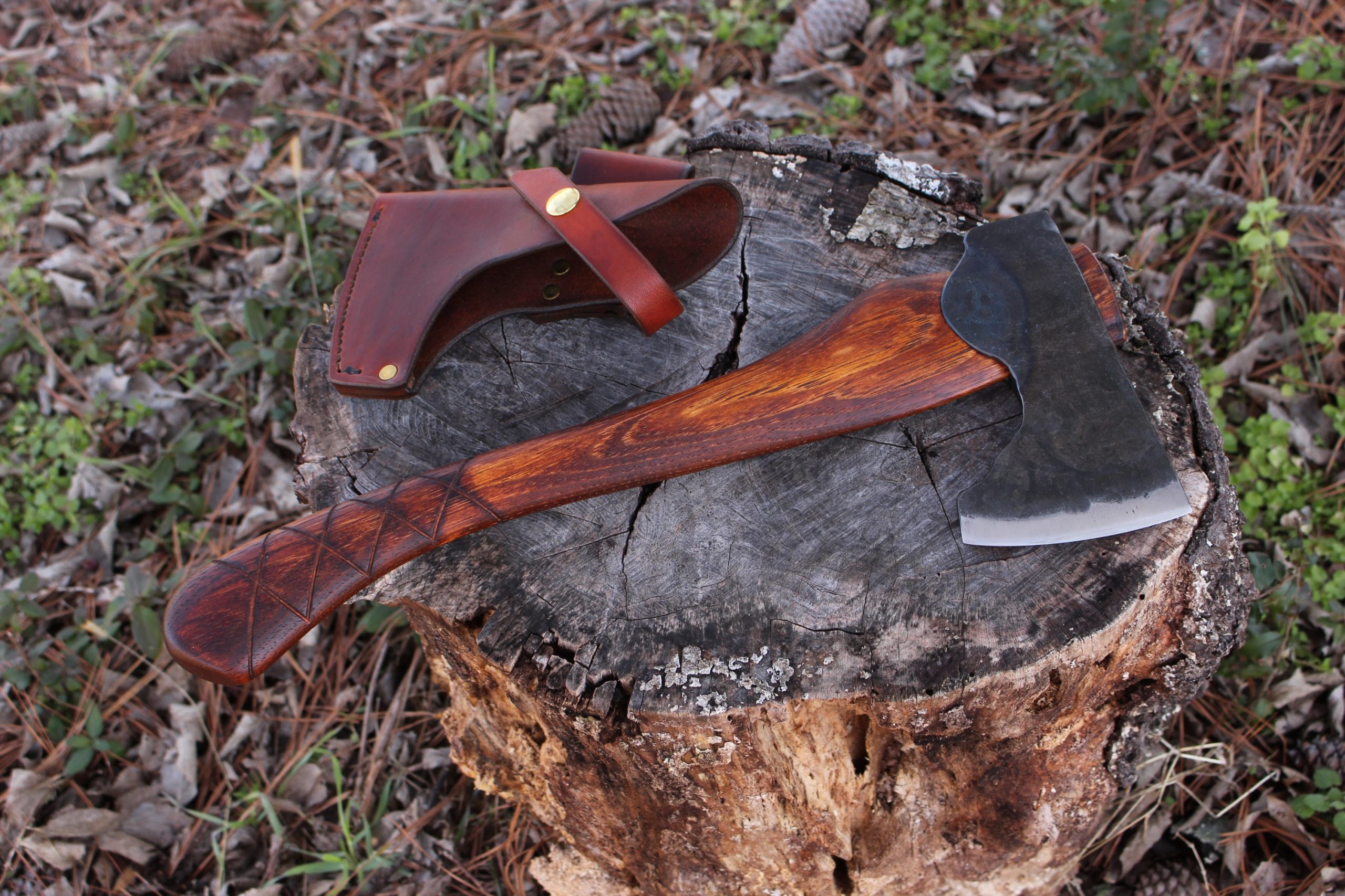 handmade, usa made, usa made axe, hatchet, chopping, wood chopping, outdoor, outdoorsman, survival, backwoodsman, hickory, axe made in america, axes made in the usa, ike bullington, wolf valley forge, valley forge, pack axe, back packing, camping, trail axe, hunting axe, trappers axe, camp axe, bush axe, belt axe, pack axe, leather shoulder rig, chopping axe, leather axe carrier, shoulder sling for axe, carpenter's axe, Wolf Valley Forge, Wolf Valley Forge axe release, Axe Wax, haversack, go back, man purse, man bag, canvas bag, reenactor, reenacting, Trekker Axe, Axe Life