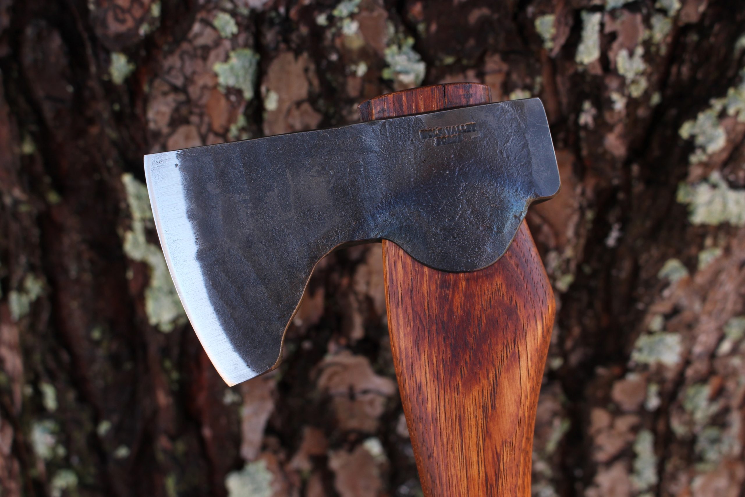 handmade, usa made, usa made axe, hatchet, chopping, wood chopping, outdoor, outdoorsman, survival, backwoodsman, hickory, axe made in america, axes made in the usa, ike bullington, wolf valley forge, valley forge, pack axe, back packing, camping, trail axe, hunting axe, trappers axe, camp axe, bush axe, belt axe, pack axe, leather shoulder rig, chopping axe, leather axe carrier, shoulder sling for axe, carpenter's axe, Wolf Valley Forge, Wolf Valley Forge axe release, Axe Wax, haversack, go back, man purse, man bag, canvas bag, reenactor, reenacting, Trekker Axe, Axe Life