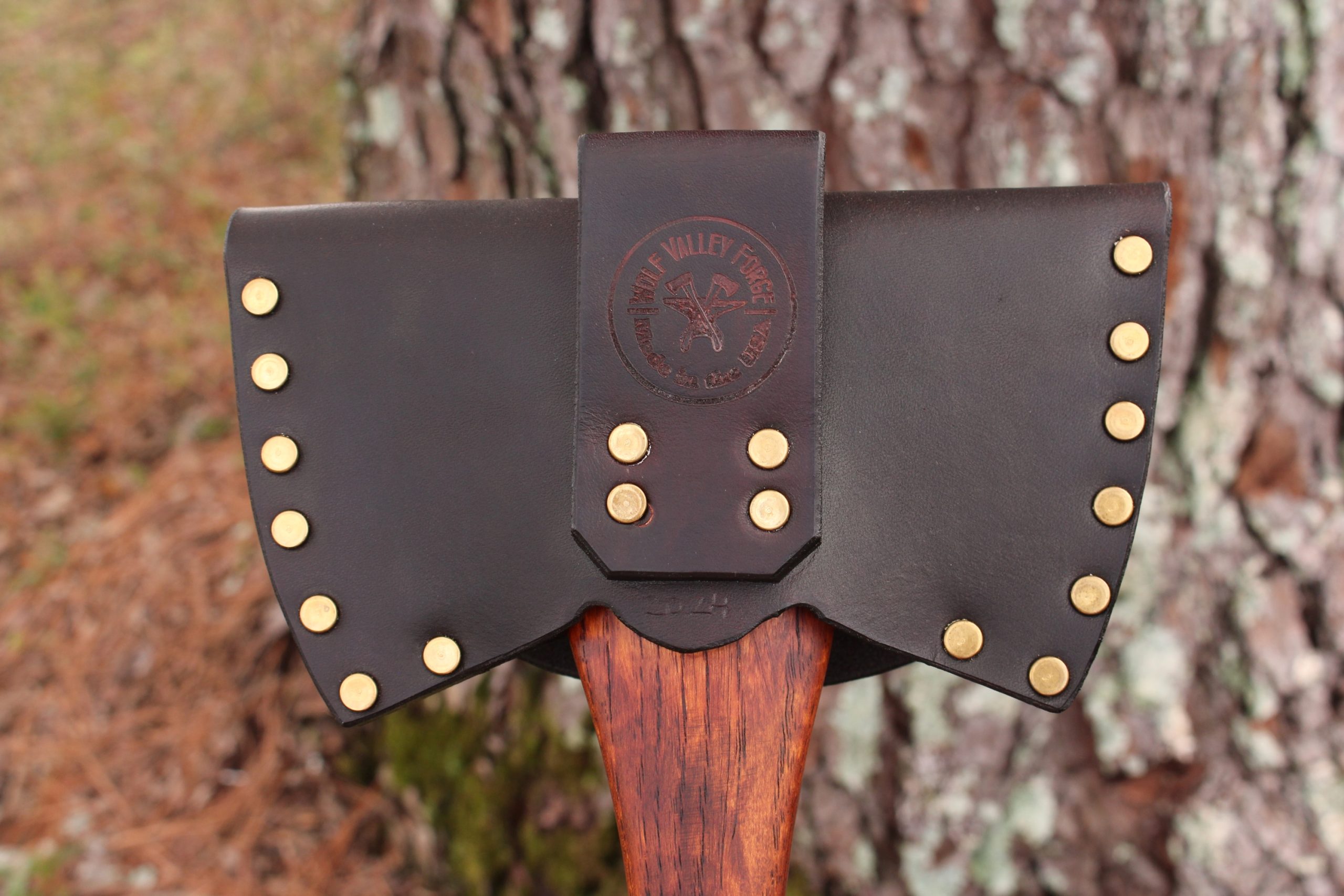 handmade, usa made, usa made axe, hatchet, chopping, wood chopping, outdoor, outdoorsman, survival, backwoodsman, hickory, axe made in america, axes made in the usa, ike bullington, wolf valley forge, valley forge, pack axe, back packing, camping, trail axe, hunting axe, trappers axe, camp axe, bush axe, belt axe, pack axe, leather shoulder rig, chopping axe, leather axe carrier, shoulder sling for axe, carpenter's axe, Wolf Valley Forge, Wolf Valley Forge axe release, Axe Wax, haversack, go back, man purse, man bag, canvas bag, reenactor, reenacting, Trekker Axe, Axe Life