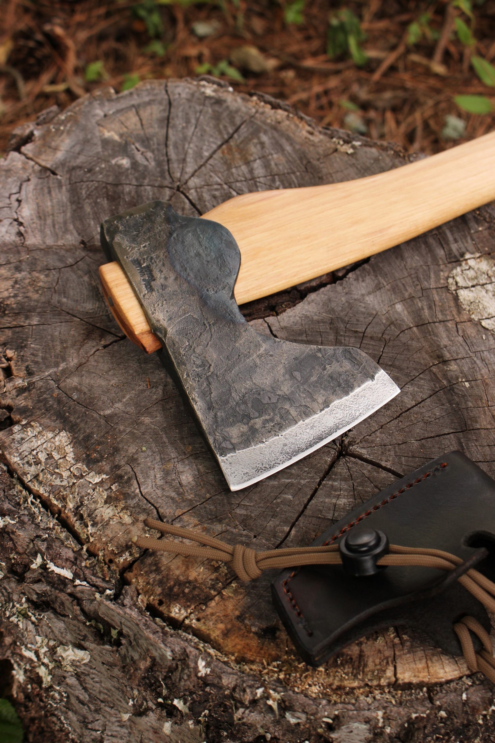 handmade, usa made, usa made axe, hatchet, chopping, wood chopping, outdoor, outdoorsman, survival, backwoodsman, hickory, axe made in america, axes made in the usa, ike bullington, wolf valley forge, valley forge, pack axe, back packing, camping, trail axe, hunting axe, trappers axe, camp axe, bush axe, belt axe, pack axe, leather shoulder rig, chopping axe, leather axe carrier, shoulder sling for axe, carpenter's axe, Wolf Valley Forge, Wolf Valley Forge axe release, Axe Wax, haversack, go back, man purse, man bag, canvas bag, reenactor, reenacting, Trekker Axe, Axe Life