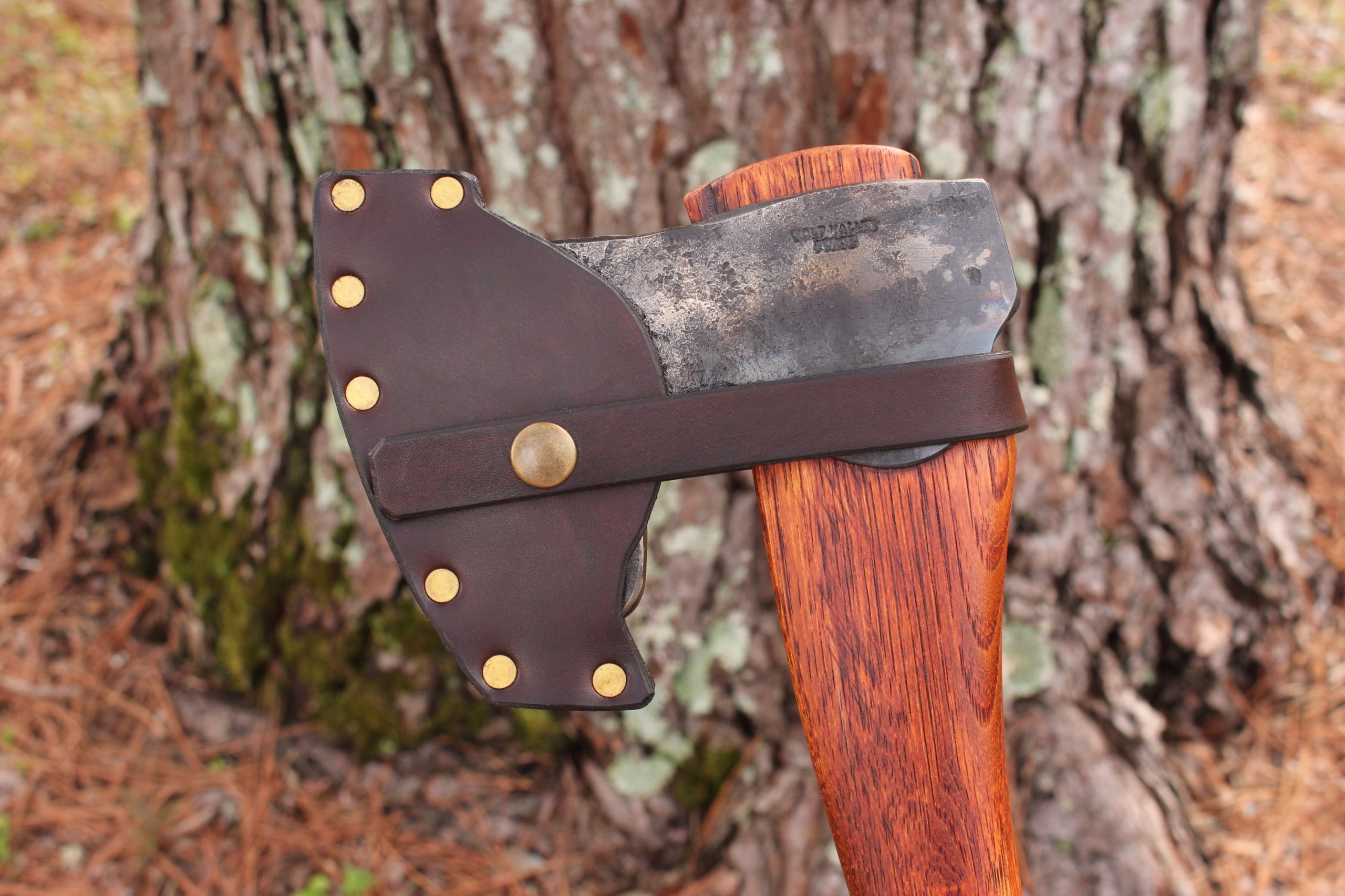 handmade, usa made, usa made axe, hatchet, chopping, wood chopping, outdoor, outdoorsman, survival, backwoodsman, hickory, axe made in america, axes made in the usa, ike bullington, wolf valley forge, valley forge, pack axe, back packing, camping, trail axe, hunting axe, trappers axe, camp axe, bush axe, belt axe, pack axe, leather shoulder rig, chopping axe, leather axe carrier, shoulder sling for axe, carpenter's axe, Wolf Valley Forge, Wolf Valley Forge axe release, Axe Wax, haversack, go back, man purse, man bag, canvas bag, reenactor, reenacting, Trekker Axe, Axe Life