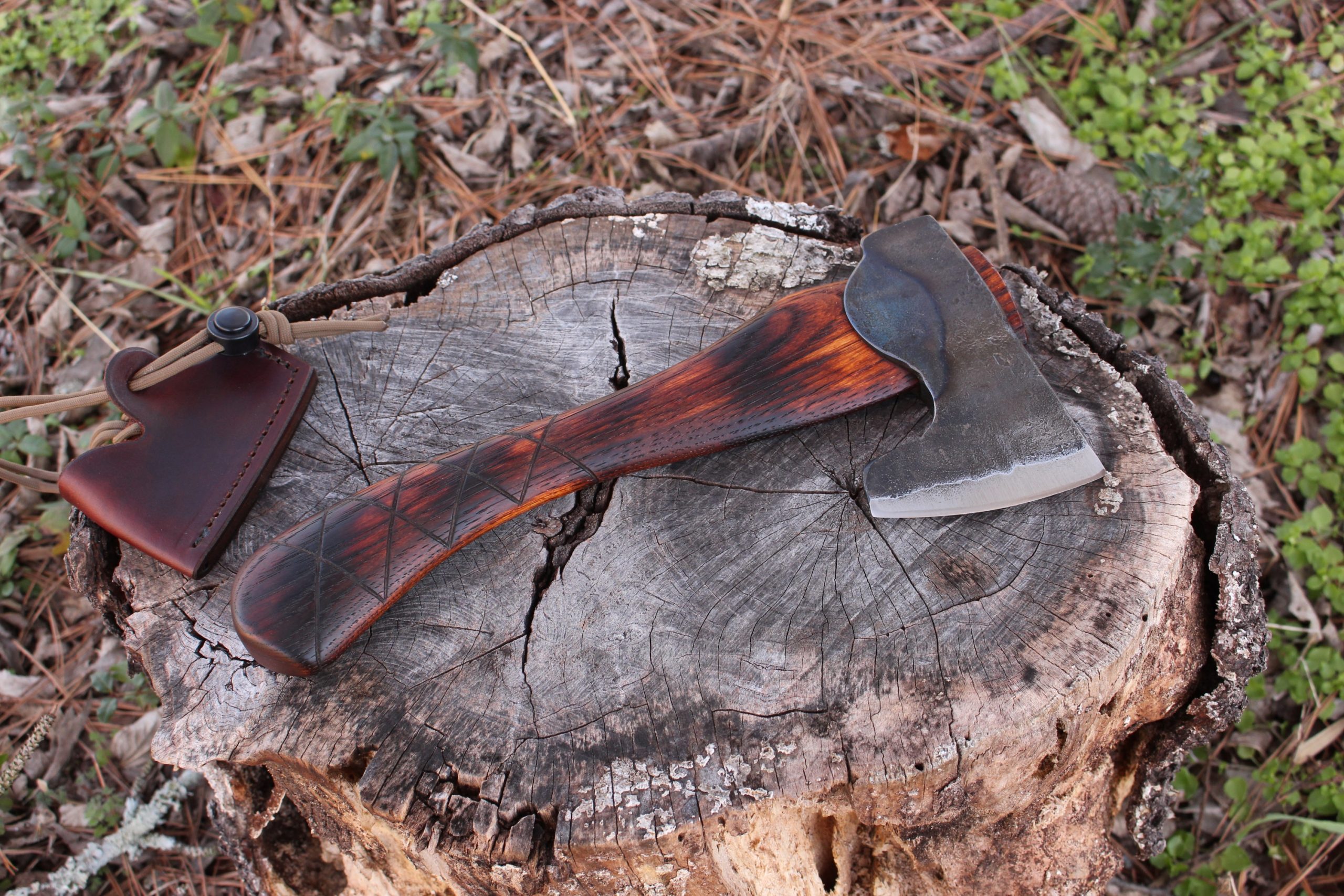 handmade, usa made, usa made axe, hatchet, chopping, wood chopping, outdoor, outdoorsman, survival, backwoodsman, hickory, axe made in america, axes made in the usa, ike bullington, wolf valley forge, valley forge, pack axe, back packing, camping, trail axe, hunting axe, trappers axe, camp axe, bush axe, belt axe, pack axe, leather shoulder rig, chopping axe, leather axe carrier, shoulder sling for axe, carpenter's axe, Wolf Valley Forge, Wolf Valley Forge axe release, Axe Wax, haversack, go back, man purse, man bag, canvas bag, reenactor, reenacting, Trekker Axe, Axe Life