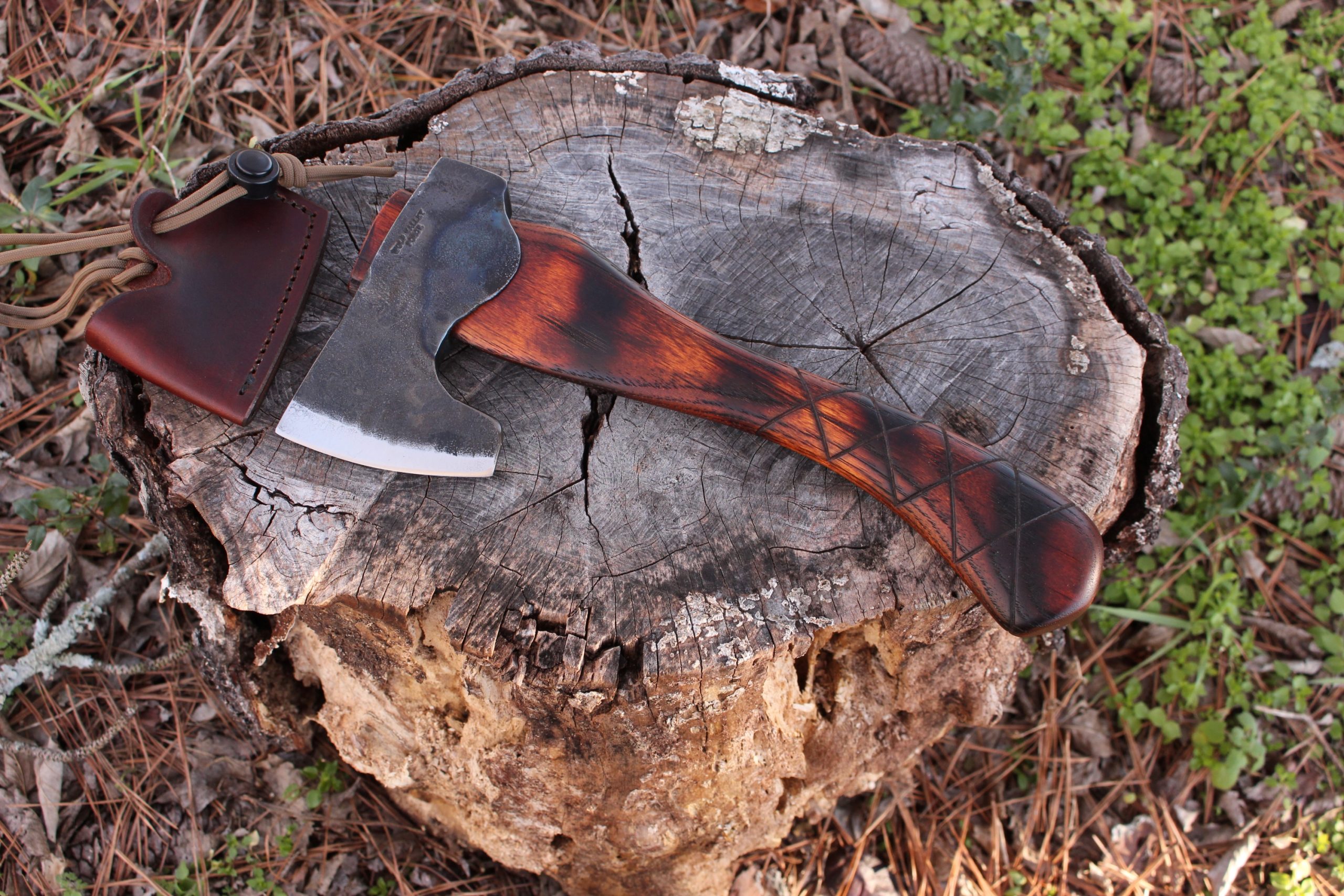 handmade, usa made, usa made axe, hatchet, chopping, wood chopping, outdoor, outdoorsman, survival, backwoodsman, hickory, axe made in america, axes made in the usa, ike bullington, wolf valley forge, valley forge, pack axe, back packing, camping, trail axe, hunting axe, trappers axe, camp axe, bush axe, belt axe, pack axe, leather shoulder rig, chopping axe, leather axe carrier, shoulder sling for axe, carpenter's axe, Wolf Valley Forge, Wolf Valley Forge axe release, Axe Wax, haversack, go back, man purse, man bag, canvas bag, reenactor, reenacting, Trekker Axe, Axe Life