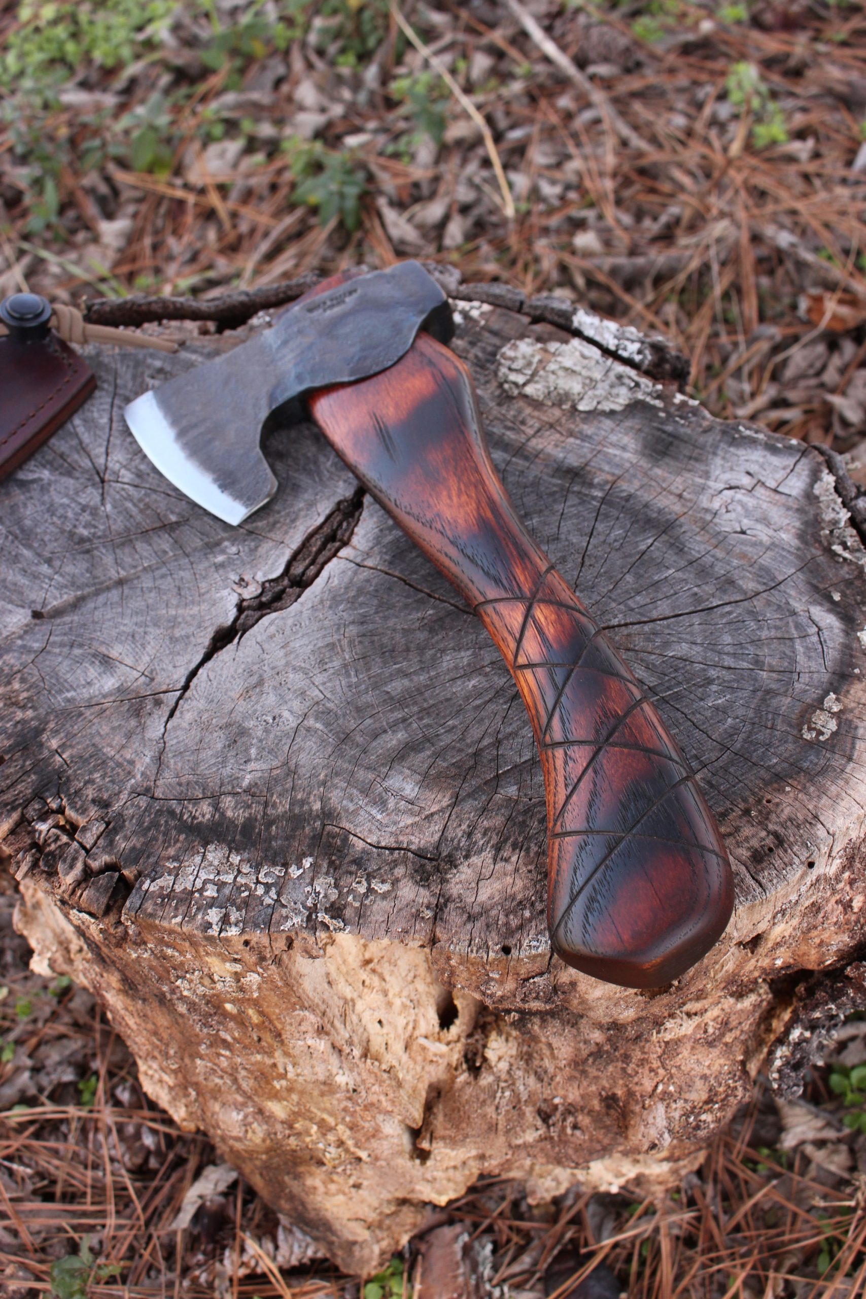 handmade, usa made, usa made axe, hatchet, chopping, wood chopping, outdoor, outdoorsman, survival, backwoodsman, hickory, axe made in america, axes made in the usa, ike bullington, wolf valley forge, valley forge, pack axe, back packing, camping, trail axe, hunting axe, trappers axe, camp axe, bush axe, belt axe, pack axe, leather shoulder rig, chopping axe, leather axe carrier, shoulder sling for axe, carpenter's axe, Wolf Valley Forge, Wolf Valley Forge axe release, Axe Wax, haversack, go back, man purse, man bag, canvas bag, reenactor, reenacting, Trekker Axe, Axe Life