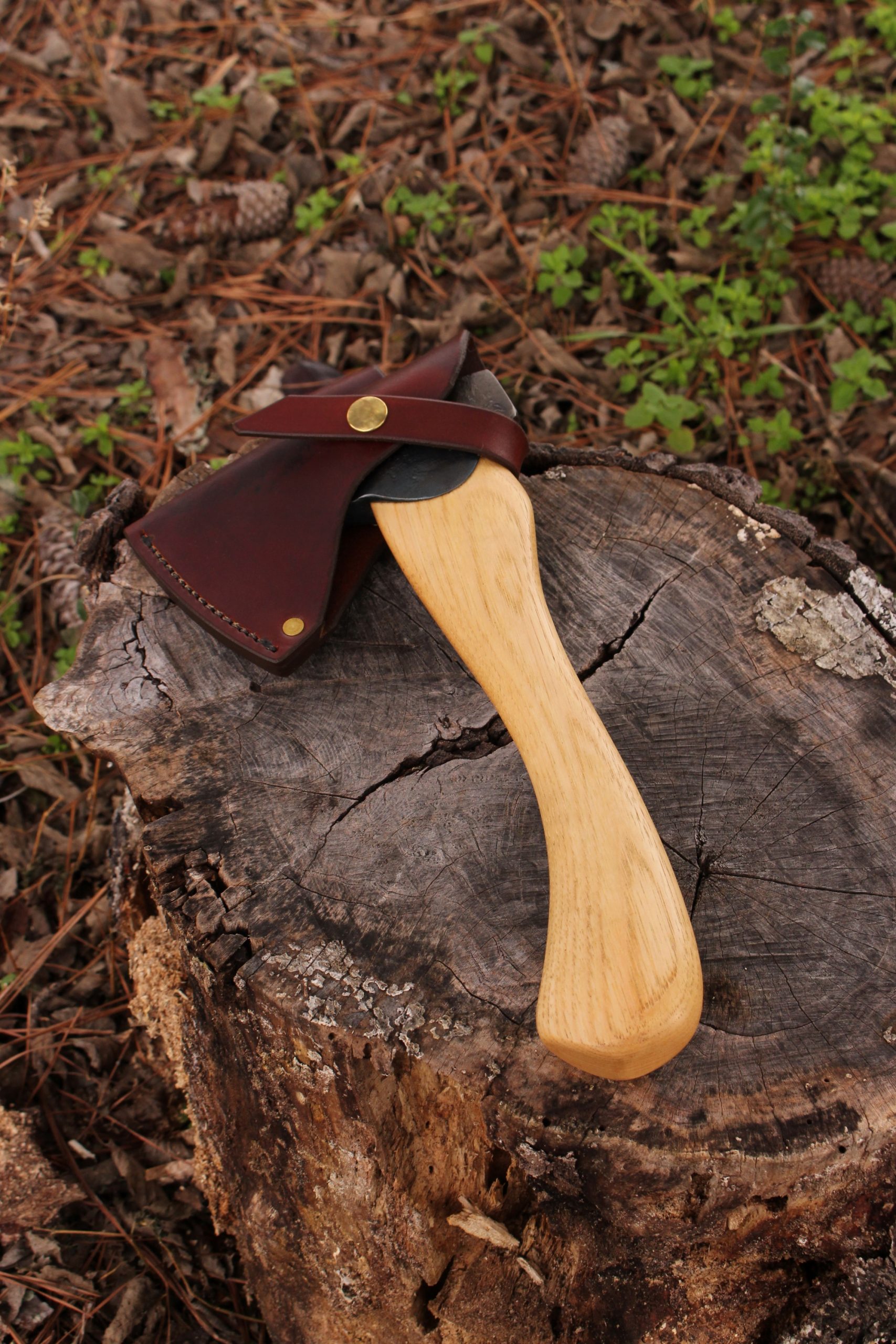 handmade, usa made, usa made axe, hatchet, chopping, wood chopping, outdoor, outdoorsman, survival, backwoodsman, hickory, axe made in america, axes made in the usa, ike bullington, wolf valley forge, valley forge, pack axe, back packing, camping, trail axe, hunting axe, trappers axe, camp axe, bush axe, belt axe, pack axe, leather shoulder rig, chopping axe, leather axe carrier, shoulder sling for axe, carpenter's axe, Wolf Valley Forge, Wolf Valley Forge axe release, Axe Wax, haversack, go bag, man purse, man bag, canvas bag, reenactor, reenacting, Trekker Axe, Axe Life