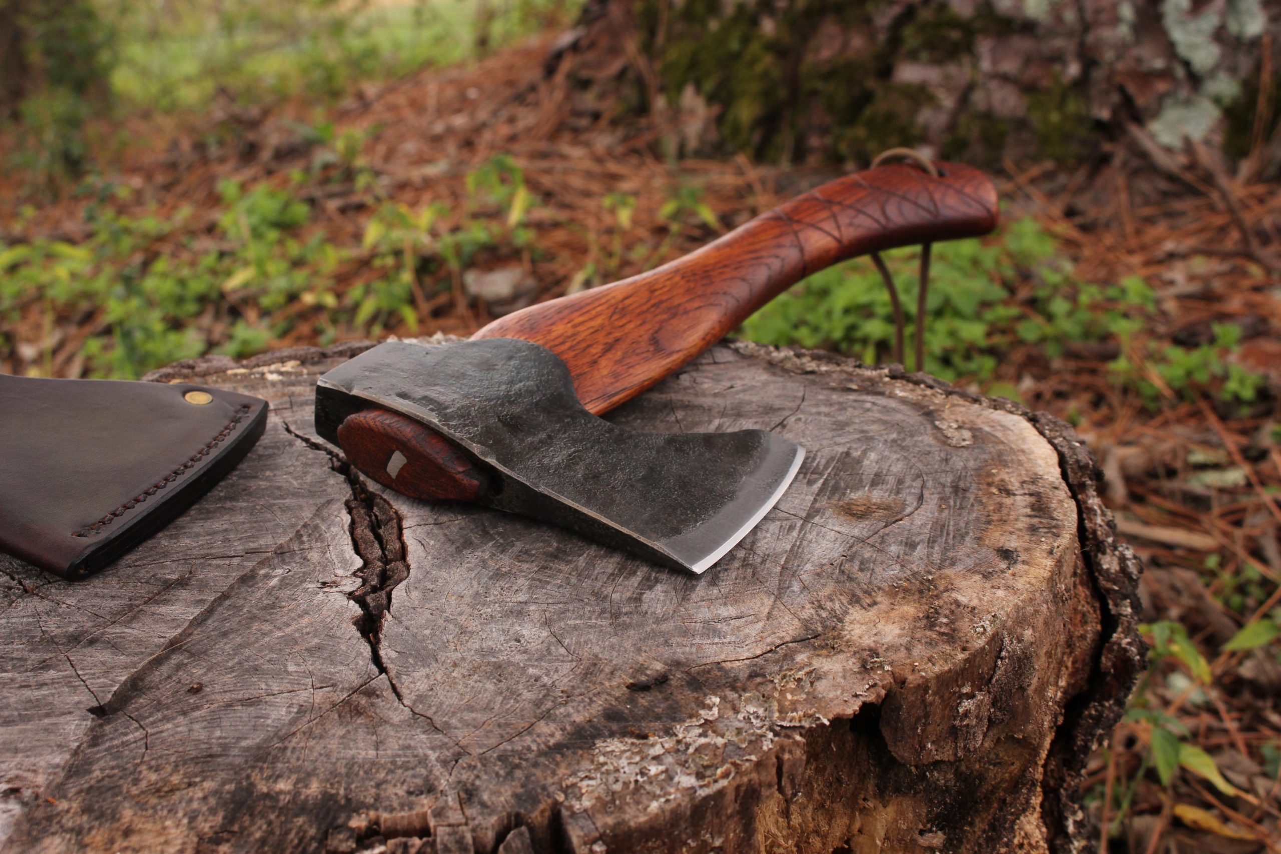 handmade, usa made, usa made axe, hatchet, chopping, wood chopping, outdoor, outdoorsman, survival, backwoodsman, hickory, axe made in america, axes made in the usa, ike bullington, wolf valley forge, valley forge, pack axe, back packing, camping, trail axe, hunting axe, trappers axe, camp axe, bush axe, belt axe, pack axe, leather shoulder rig, chopping axe, leather axe carrier, shoulder sling for axe, carpenter's axe, Wolf Valley Forge, Wolf Valley Forge axe release, Axe Wax, haversack, go back, man purse, man bag, canvas bag, reenactor, reenacting, Trekker Axe, Axe Life