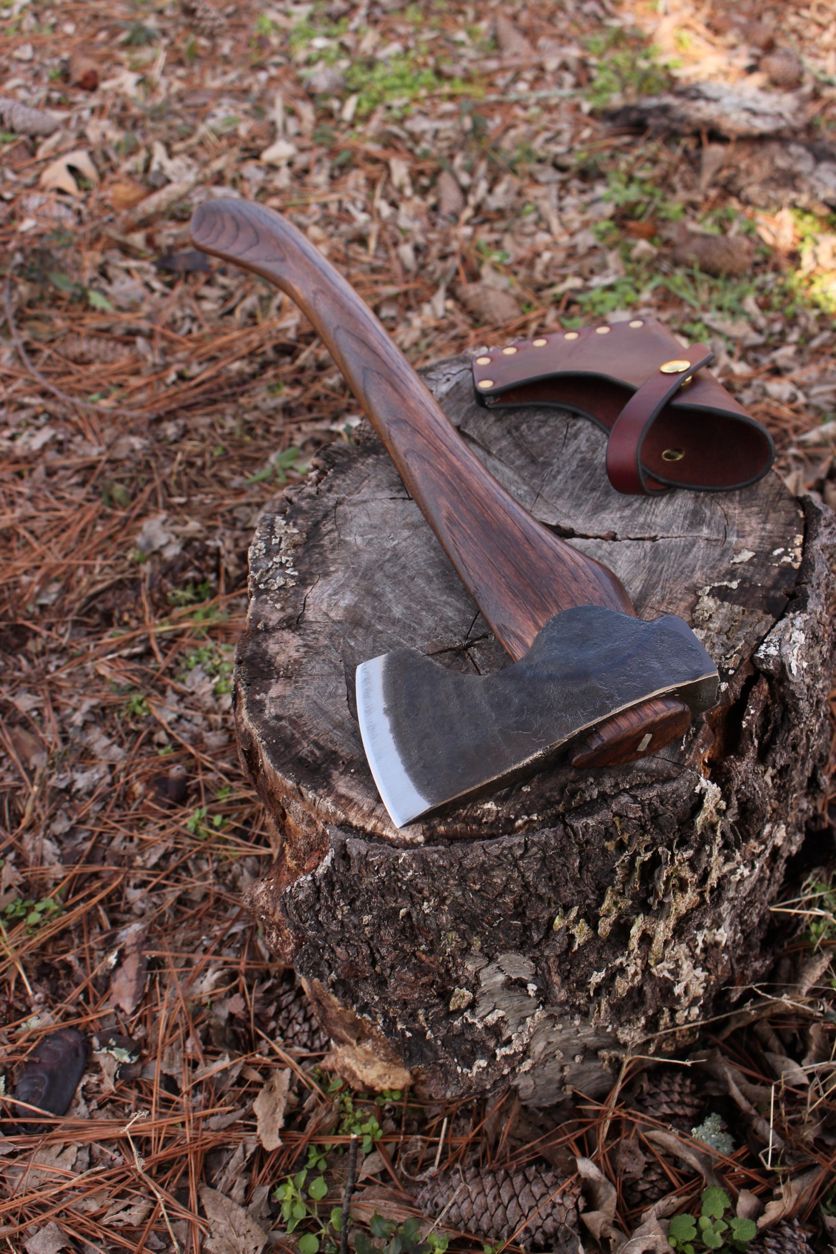 handmade, usa made, usa made axe, hatchet, chopping, wood chopping, outdoor, outdoorsman, survival, backwoodsman, hickory, axe made in america, axes made in the usa, ike bullington, wolf valley forge, valley forge, pack axe, back packing, camping, trail axe, hunting axe, trappers axe, camp axe, bush axe, belt axe, pack axe, leather shoulder rig, chopping axe, leather axe carrier, shoulder sling for axe, carpenter's axe, Wolf Valley Forge, Wolf Valley Forge axe release, Axe Wax, haversack, go back, man purse, man bag, canvas bag, reenactor, reenacting, Trekker Axe, Axe Life