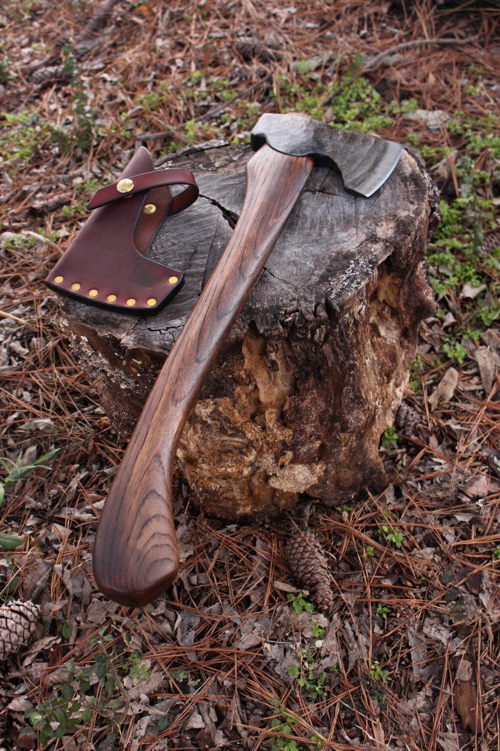 handmade, usa made, usa made axe, hatchet, chopping, wood chopping, outdoor, outdoorsman, survival, backwoodsman, hickory, axe made in america, axes made in the usa, ike bullington, wolf valley forge, valley forge, pack axe, back packing, camping, trail axe, hunting axe, trappers axe, camp axe, bush axe, belt axe, pack axe, leather shoulder rig, chopping axe, leather axe carrier, shoulder sling for axe, carpenter's axe, Wolf Valley Forge, Wolf Valley Forge axe release, Axe Wax, haversack, go back, man purse, man bag, canvas bag, reenactor, reenacting, Trekker Axe, Axe Life