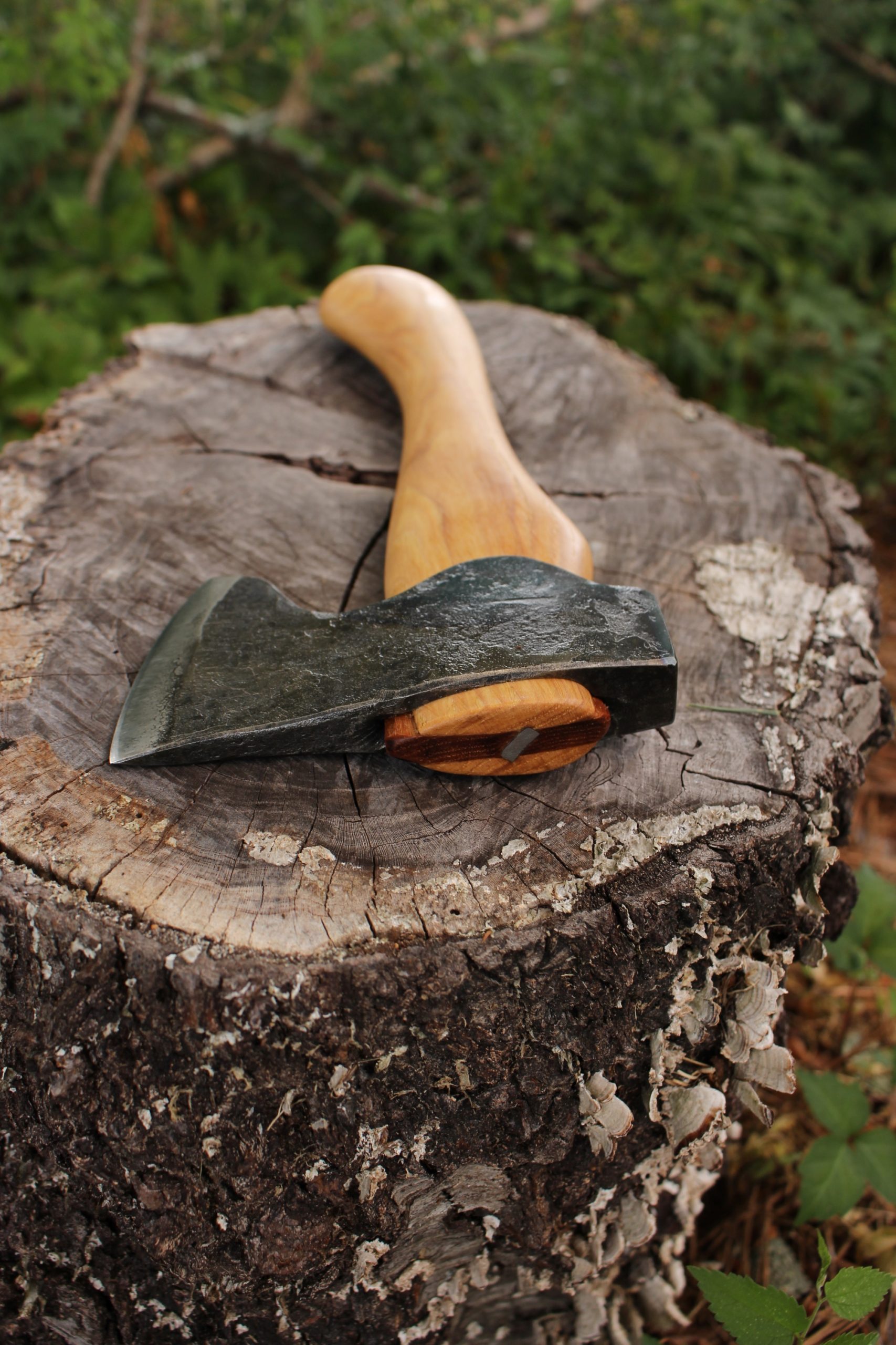 handmade, usa made, usa made axe, hatchet, chopping, wood chopping, outdoor, outdoorsman, survival, backwoodsman, hickory, axe made in america, axes made in the usa, ike bullington, wolf valley forge, valley forge, pack axe, back packing, camping, trail axe, hunting axe, trappers axe, camp axe, bush axe, belt axe, pack axe, leather shoulder rig, chopping axe, leather axe carrier, shoulder sling for axe, carpenter's axe, Wolf Valley Forge, Wolf Valley Forge axe release, Axe Wax, haversack, go back, man purse, man bag, canvas bag, reenactor, reenacting, Trekker Axe, Axe Life