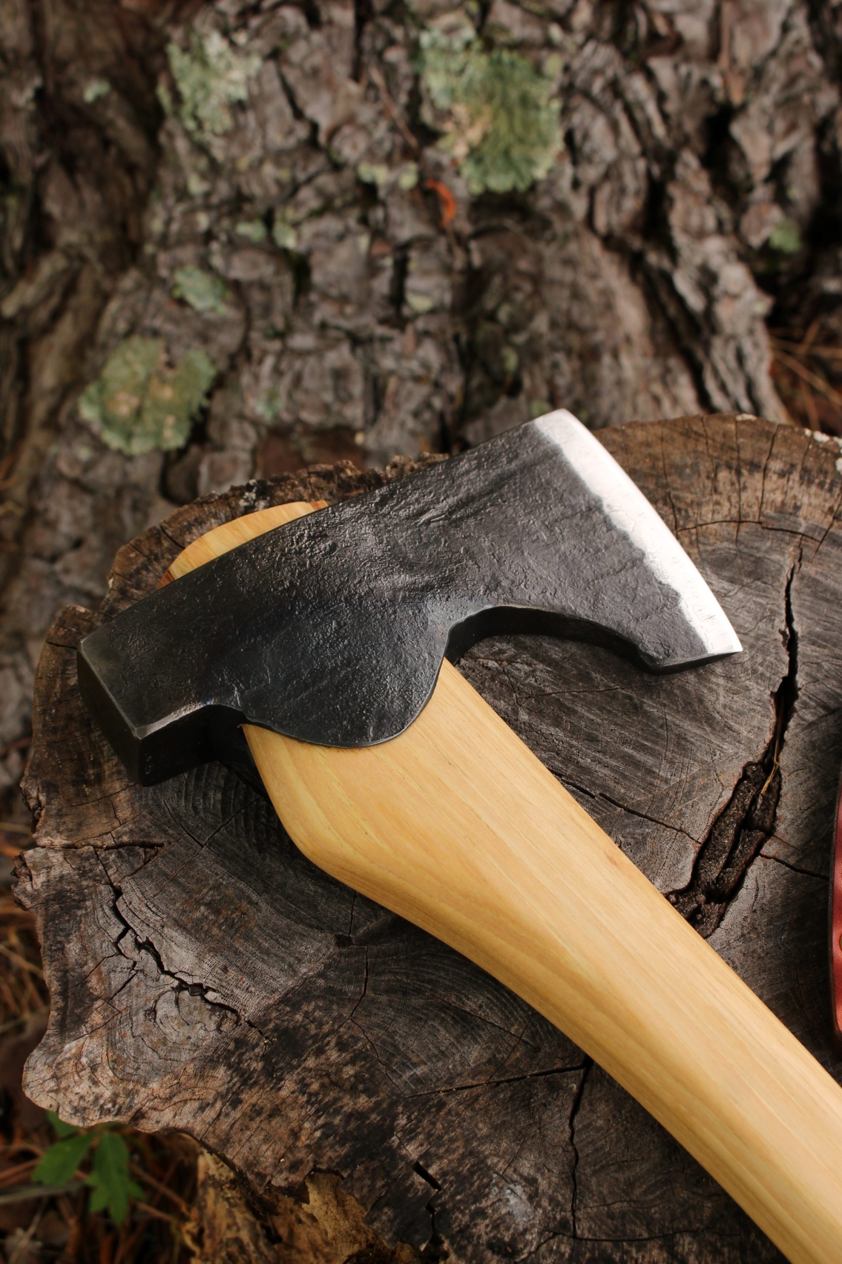 handmade, usa made, usa made axe, hatchet, chopping, wood chopping, outdoor, outdoorsman, survival, backwoodsman, hickory, axe made in america, axes made in the usa, ike bullington, wolf valley forge, valley forge, pack axe, back packing, camping, trail axe, hunting axe, trappers axe, camp axe, bush axe, belt axe, pack axe, leather shoulder rig, chopping axe, leather axe carrier, shoulder sling for axe, carpenter's axe, Wolf Valley Forge, Wolf Valley Forge axe release, Axe Wax, haversack, go back, man purse, man bag, canvas bag, reenactor, reenacting
