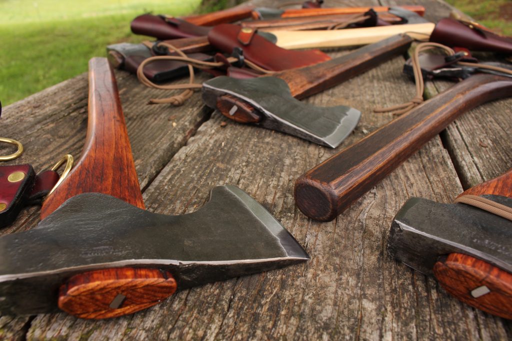 handmade, usa made, usa made axe, hatchet, chopping, wood chopping, outdoor, outdoorsman, survival, backwoodsman, hickory, axe made in america, axes made in the usa, ike bullington, wolf valley forge, valley forge, pack axe, back packing, camping, trail axe, hunting axe, trappers axe, camp axe, bush axe, belt axe, pack axe, leather shoulder rig, chopping axe, leather axe carrier, shoulder sling for axe, carpenter's axe, Wolf Valley Forge, Wolf Valley Forge axe release, Axe Wax, haversack, go back, man purse, man bag, canvas bag, reenactor, reenacting