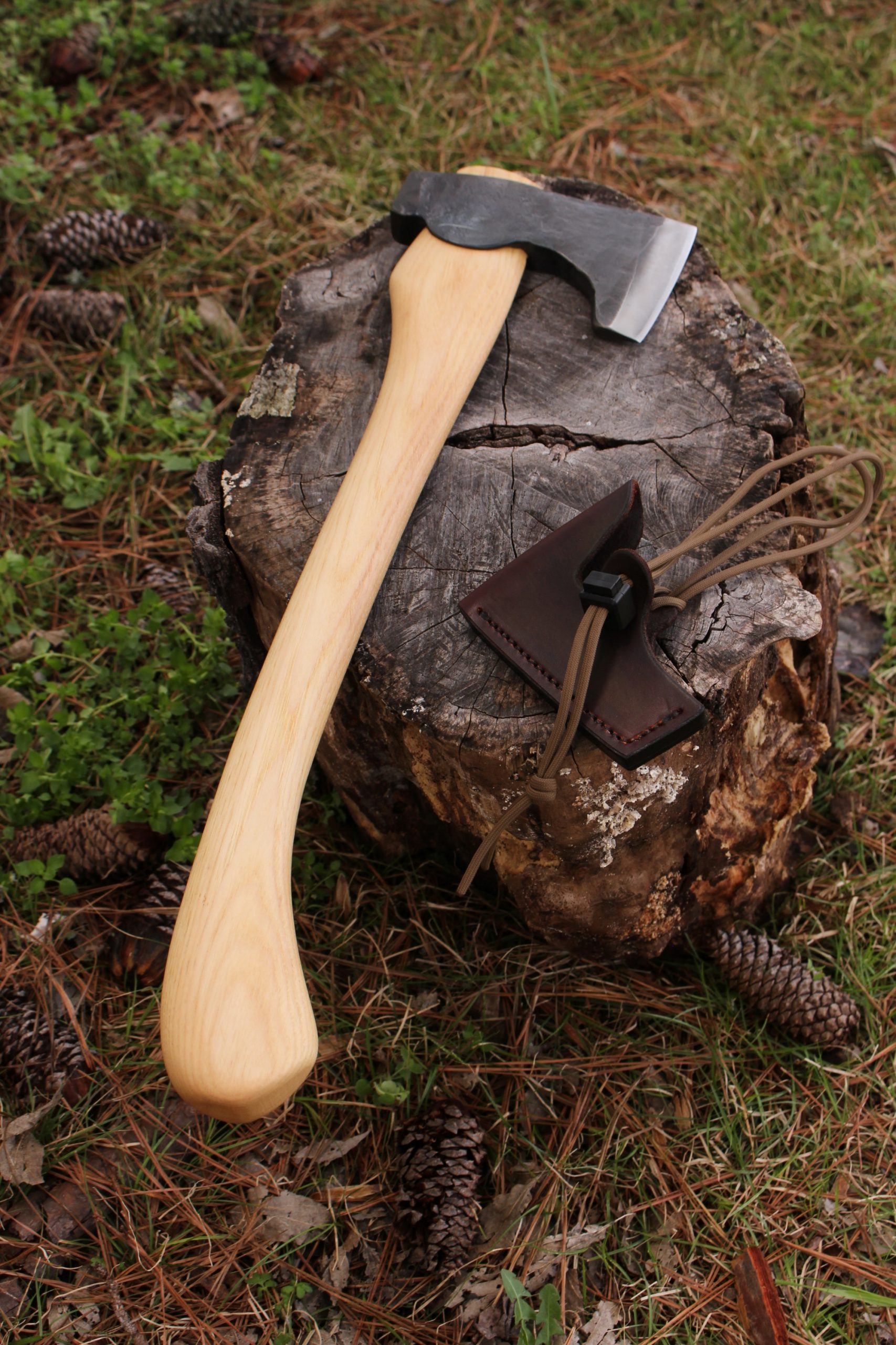 handmade, usa made, usa made axe, hatchet, chopping, wood chopping, outdoor, outdoorsman, survival, backwoodsman, hickory, axe made in america, axes made in the usa, ike bullington, wolf valley forge, valley forge, pack axe, back packing, camping, trail axe, hunting axe, trappers axe, camp axe, bush axe, belt axe, pack axe, leather shoulder rig, chopping axe, leather axe carrier, shoulder sling for axe, carpenter's axe, Wolf Valley Forge, Wolf Valley Forge axe release, Axe Wax, haversack, go back, man purse, man bag, canvas bag, reenactor, reenacting