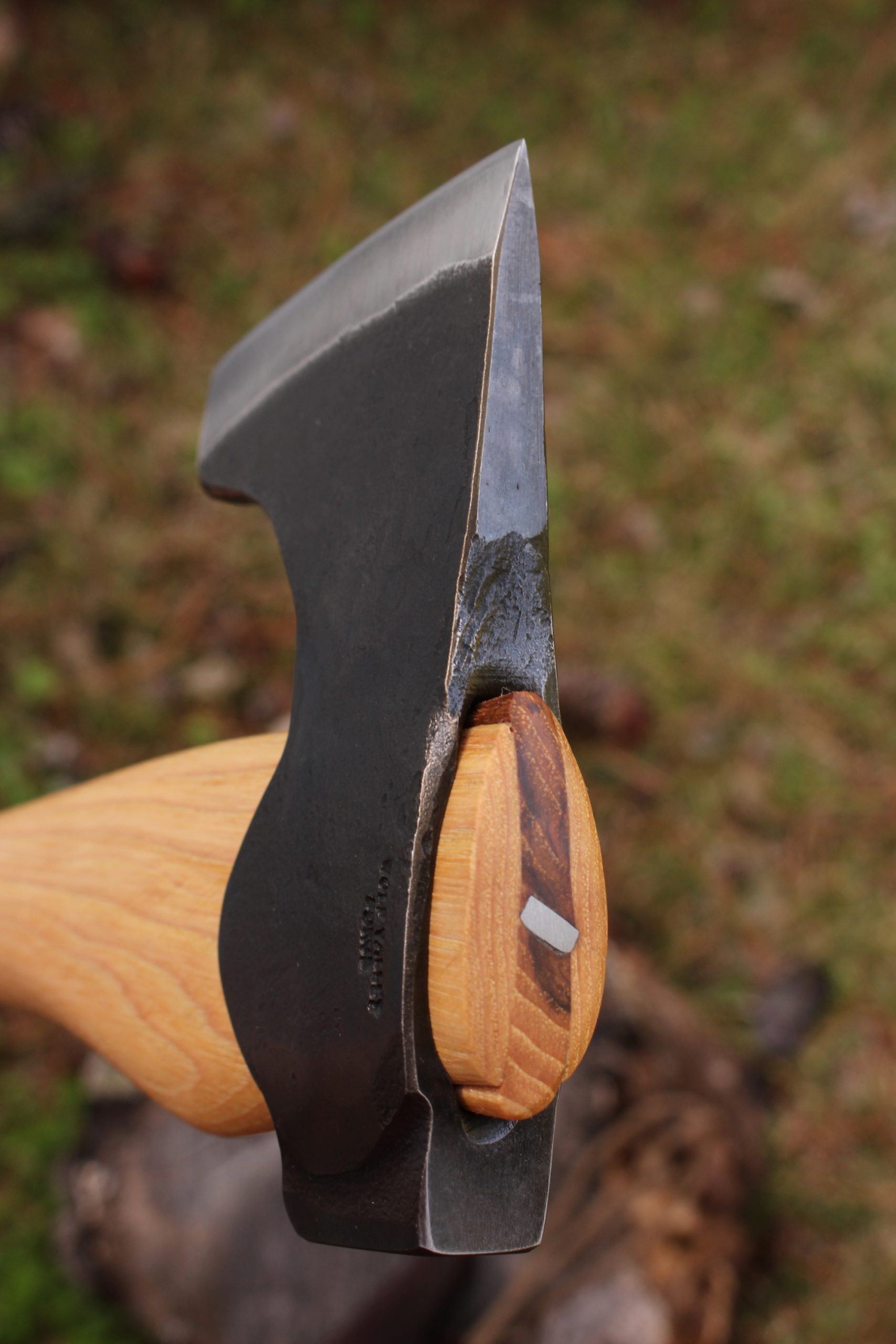 handmade, usa made, usa made axe, hatchet, chopping, wood chopping, outdoor, outdoorsman, survival, backwoodsman, hickory, axe made in america, axes made in the usa, ike bullington, wolf valley forge, valley forge, pack axe, back packing, camping, trail axe, hunting axe, trappers axe, camp axe, bush axe, belt axe, pack axe, leather shoulder rig, chopping axe, leather axe carrier, shoulder sling for axe, carpenter's axe, Wolf Valley Forge, Wolf Valley Forge axe release, Axe Wax, haversack, go back, man purse, man bag, canvas bag, reenactor, reenacting