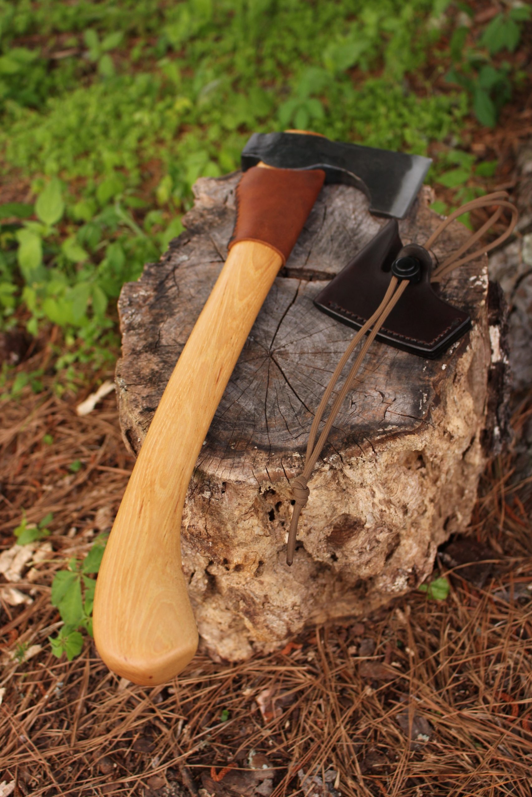 handmade, usa made, usa made axe, hatchet, chopping, wood chopping, outdoor, outdoorsman, survival, backwoodsman, hickory, axe made in america, axes made in the usa, ike bullington, wolf valley forge, valley forge, pack axe, back packing, camping, trail axe, hunting axe, trappers axe, camp axe, bush axe, belt axe, pack axe, leather shoulder rig, chopping axe, leather axe carrier, shoulder sling for axe, carpenter's axe, Wolf Valley Forge, Wolf Valley Forge axe release, Axe Wax, haversack, go back, man purse, man bag, canvas bag, reenactor, reenacting