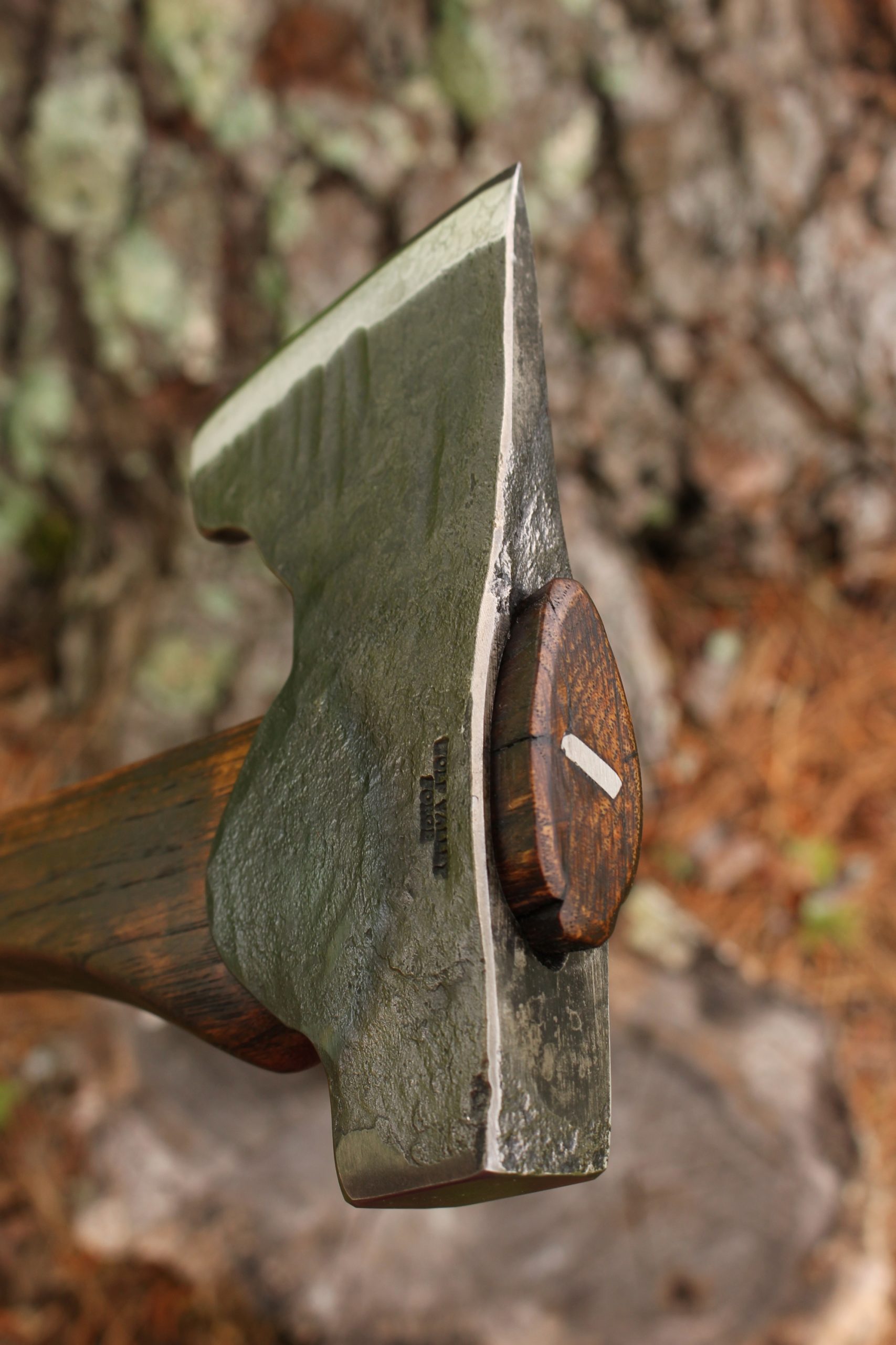 handmade, usa made, usa made axe, hatchet, chopping, wood chopping, outdoor, outdoorsman, survival, backwoodsman, hickory, axe made in america, axes made in the usa, ike bullington, wolf valley forge, valley forge, pack axe, back packing, camping, trail axe, hunting axe, trappers axe, camp axe, bush axe, belt axe, pack axe, leather shoulder rig, chopping axe, leather axe carrier, shoulder sling for axe, carpenter's axe, Wolf Valley Forge, Wolf Valley Forge axe release, Axe Wax, haversack, go back, man purse, man bag, canvas bag, reenactor, reenacting