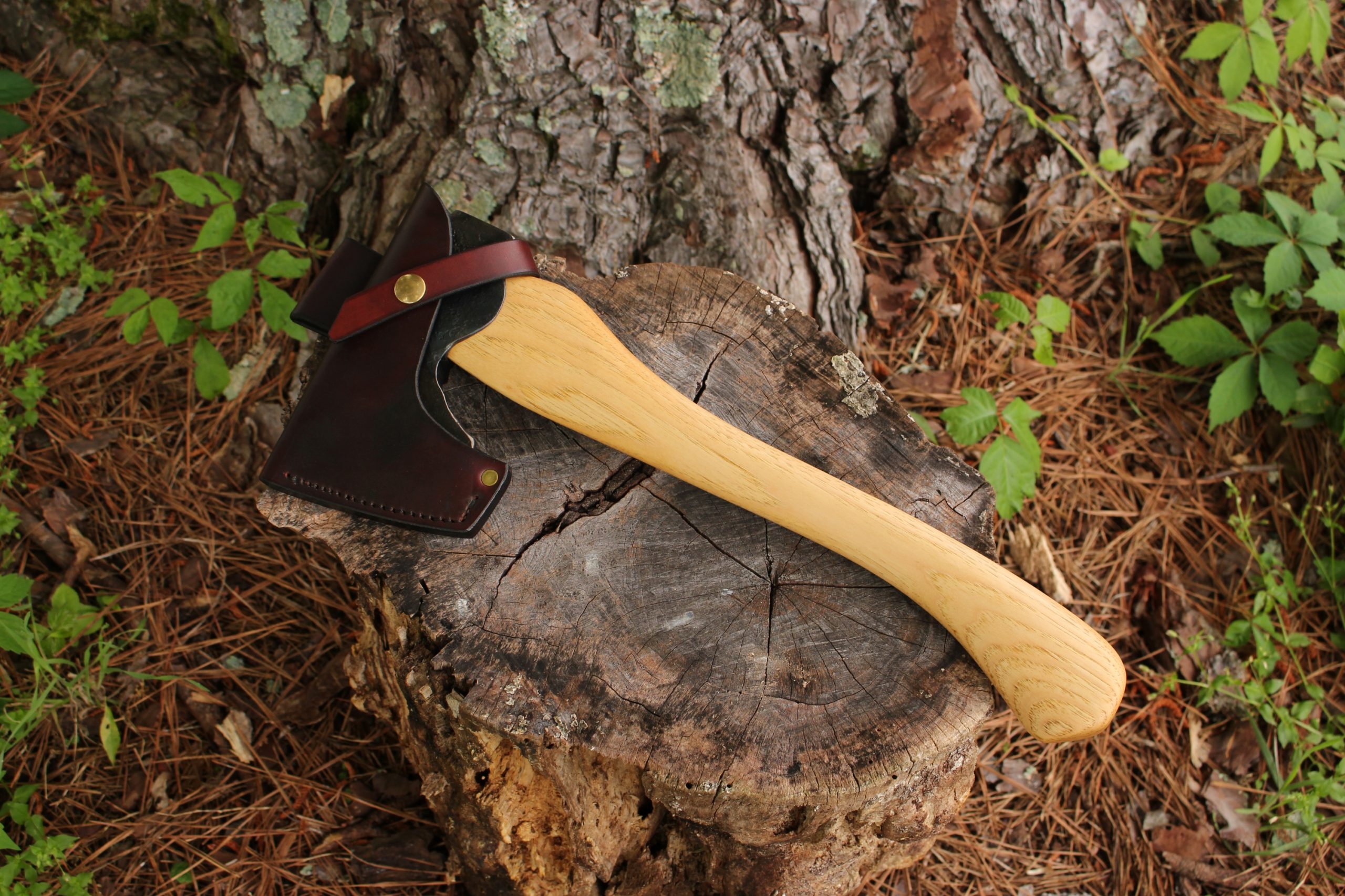 handmade, usa made, usa made axe, hatchet, chopping, wood chopping, outdoor, outdoorsman, survival, backwoodsman, hickory, axe made in america, axes made in the usa, ike bullington, wolf valley forge, valley forge, pack axe, back packing, camping, trail axe, hunting axe, trappers axe, camp axe, bush axe, belt axe, pack axe, leather shoulder rig, chopping axe, leather axe carrier, shoulder sling for axe, carpenter's axe, Wolf Valley Forge, Wolf Valley Forge axe release, Axe Wax, haversack, go back, man purse, man bag, canvas bag, reenactor, reenacting