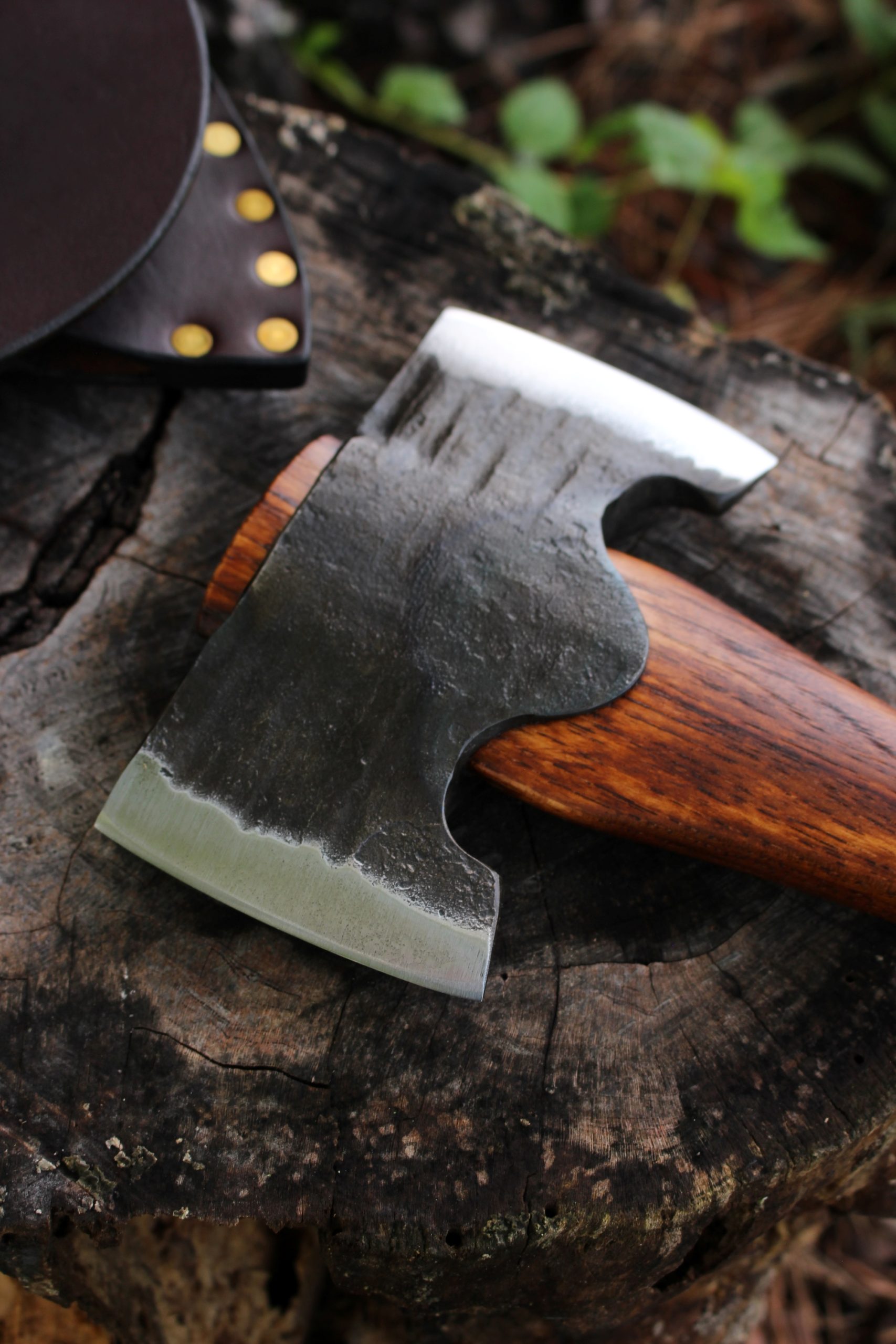 handmade, usa made, usa made axe, hatchet, chopping, wood chopping, outdoor, outdoorsman, survival, backwoodsman, hickory, axe made in america, axes made in the usa, ike bullington, wolf valley forge, valley forge, pack axe, back packing, camping, trail axe, hunting axe, trappers axe, camp axe, bush axe, belt axe, pack axe, leather shoulder rig, chopping axe, leather axe carrier, shoulder sling for axe, carpenter's axe, Wolf Valley Forge, Wolf Valley Forge axe release, Axe Wax, haversack, go back, man purse, man bag, canvas bag, reenactor, reenacting