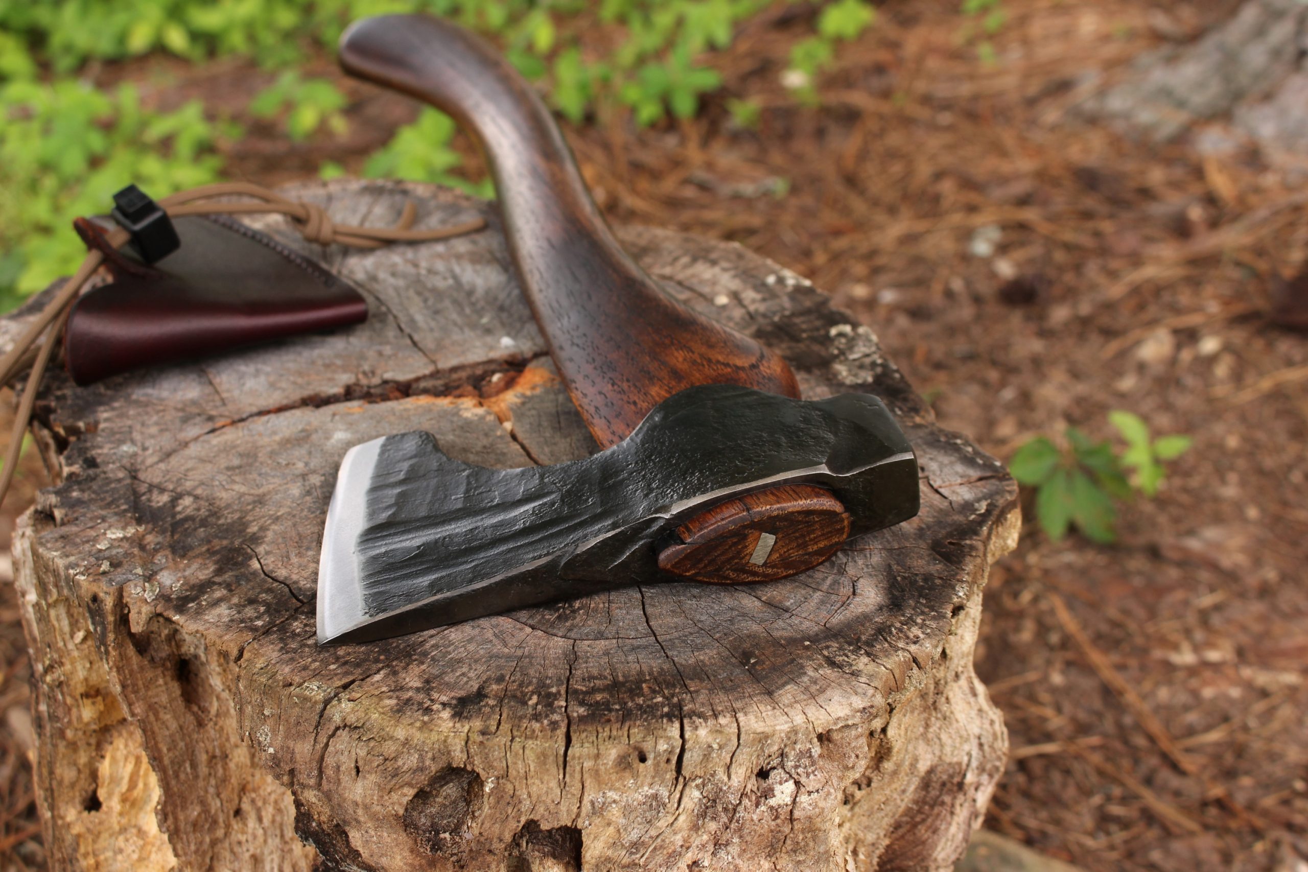 handmade, usa made, usa made axe, hatchet, chopping, wood chopping, outdoor, outdoorsman, survival, backwoodsman, hickory, axe made in america, axes made in the usa, ike bullington, wolf valley forge, valley forge, pack axe, back packing, camping, trail axe, hunting axe, trappers axe, camp axe, bush axe, belt axe, pack axe, leather shoulder rig, chopping axe, leather axe carrier, shoulder sling for axe, carpenter's axe, Wolf Valley Forge, Wolf Valley Forge axe release, Axe Wax, haversack, go back, man purse, man bag, canvas bag, reenactor, reenacting, Trekker Axe, Axe Life