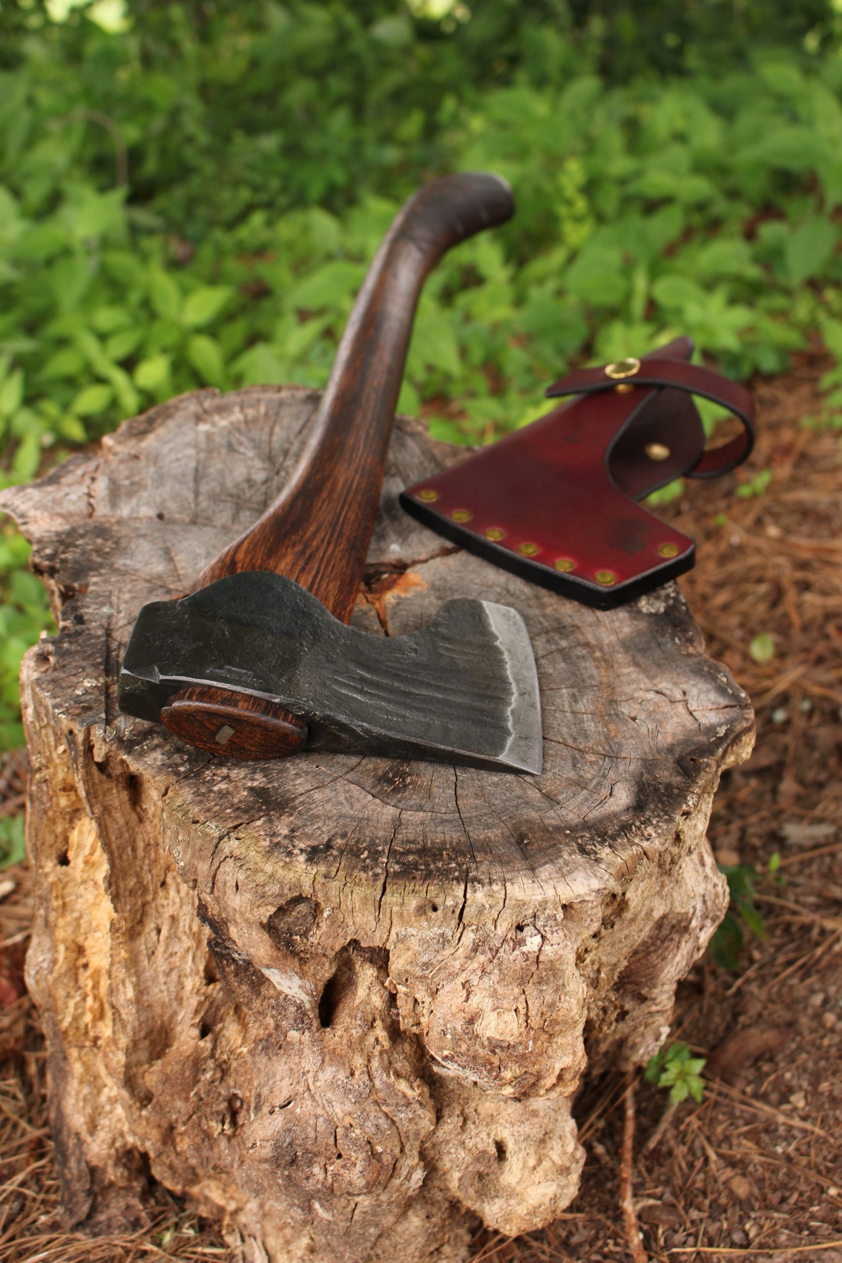 handmade, usa made, usa made axe, hatchet, chopping, wood chopping, outdoor, outdoorsman, survival, backwoodsman, hickory, axe made in america, axes made in the usa, ike bullington, wolf valley forge, valley forge, pack axe, back packing, camping, trail axe, hunting axe, trappers axe, camp axe, bush axe, belt axe, pack axe, leather shoulder rig, chopping axe, leather axe carrier, shoulder sling for axe, carpenter's axe, Wolf Valley Forge, Wolf Valley Forge axe release, Axe Wax, haversack, go back, man purse, man bag, canvas bag, reenactor, reenacting